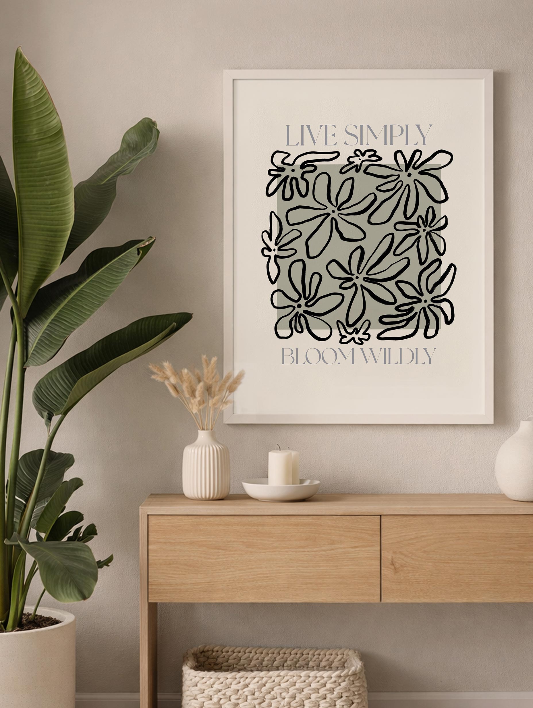 Lev Enkelt, Blomstre Vilt Plakat
