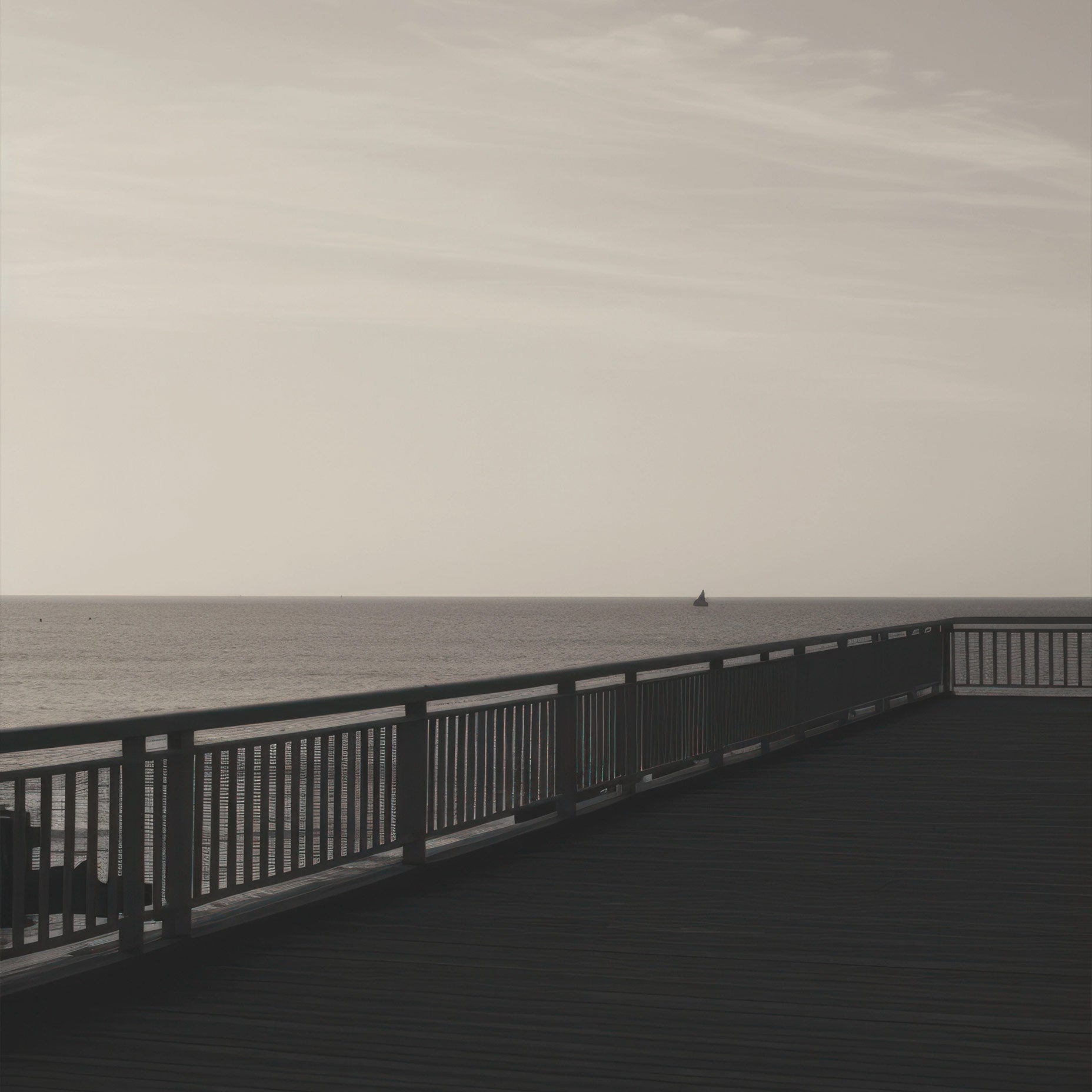 The Pier Boardwalk Outdoors Horizon Poster