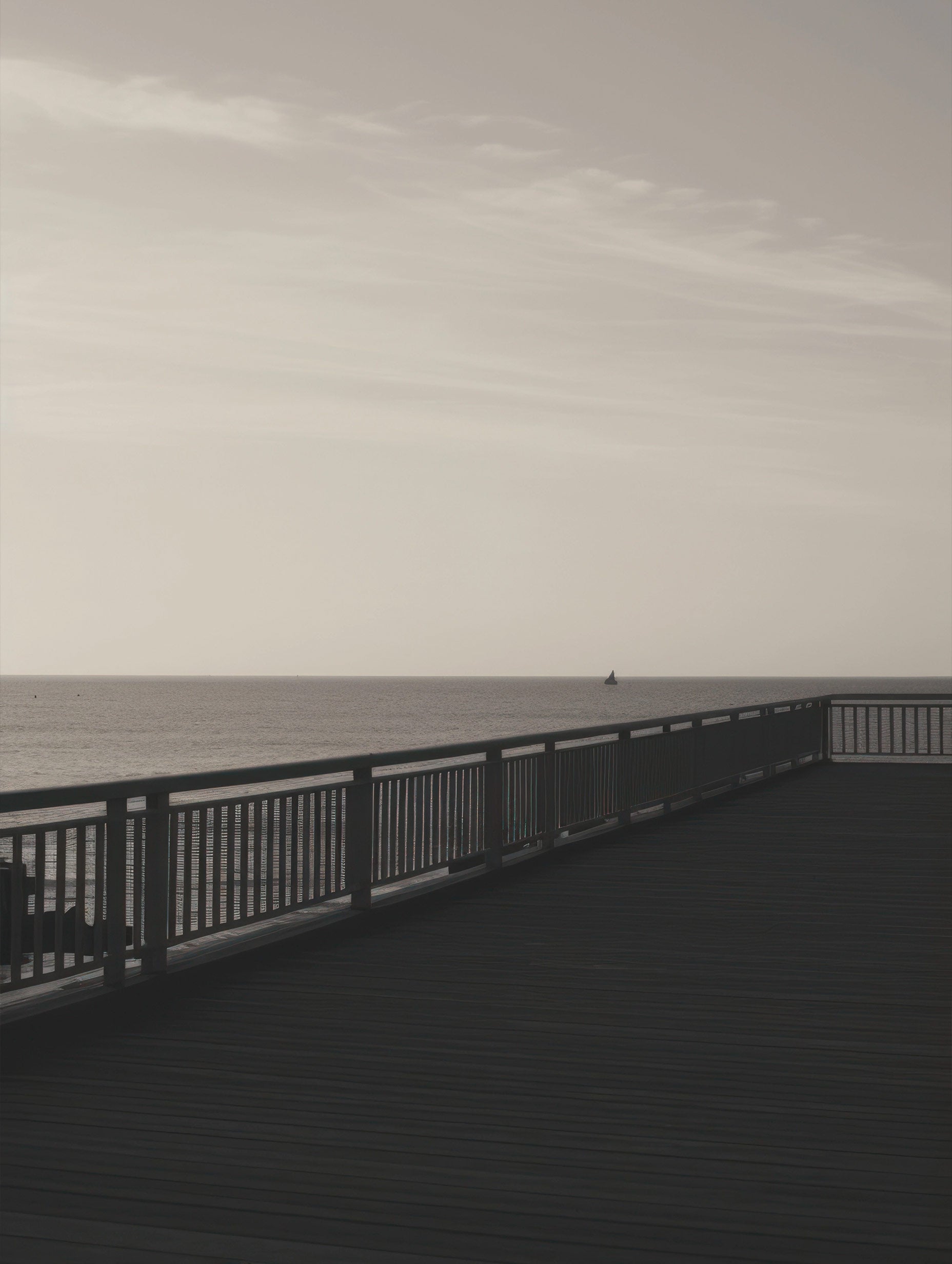 The Pier Boardwalk Outdoors Horizon Poster