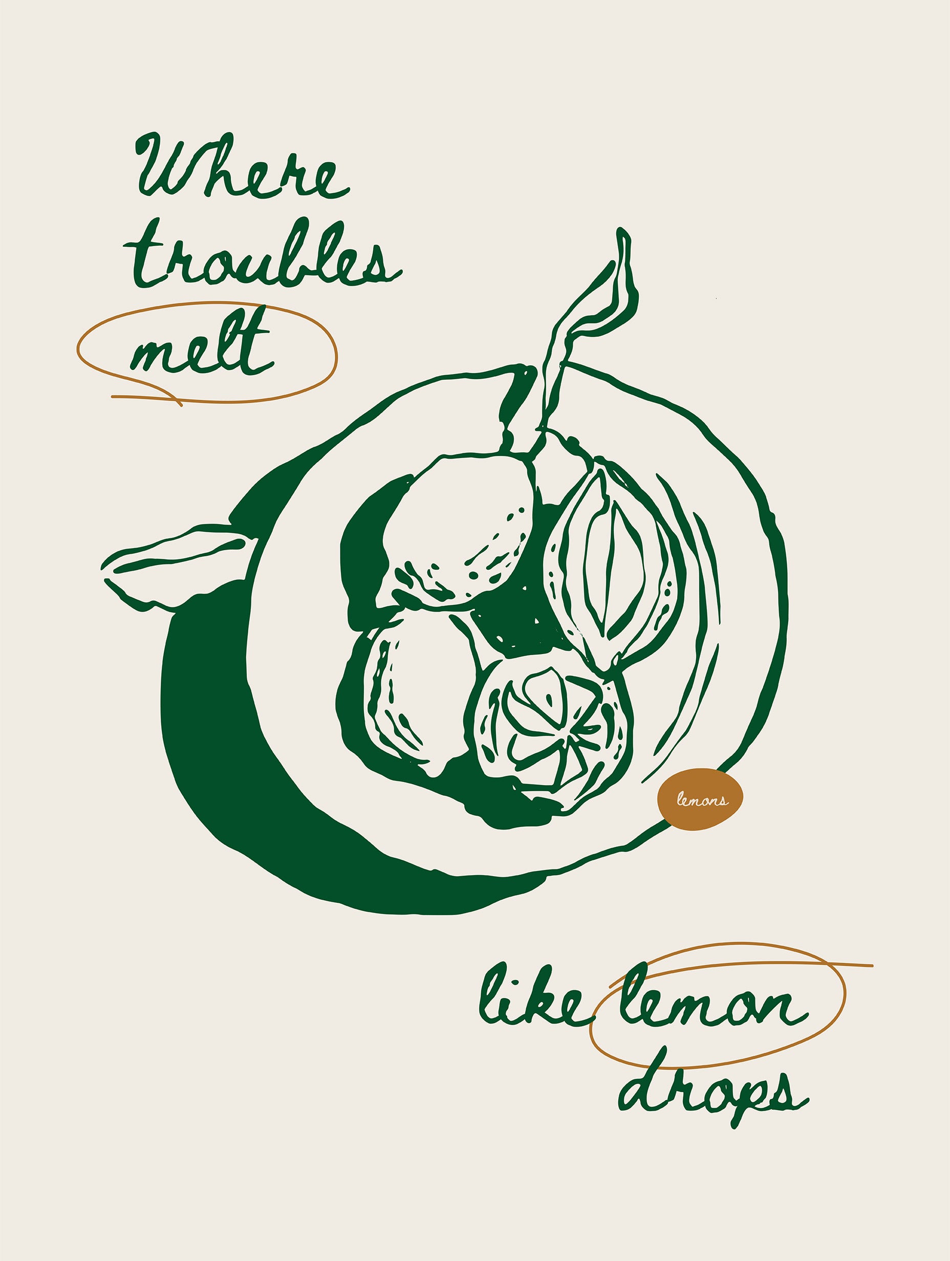 Lemon Drop Daydream Poster