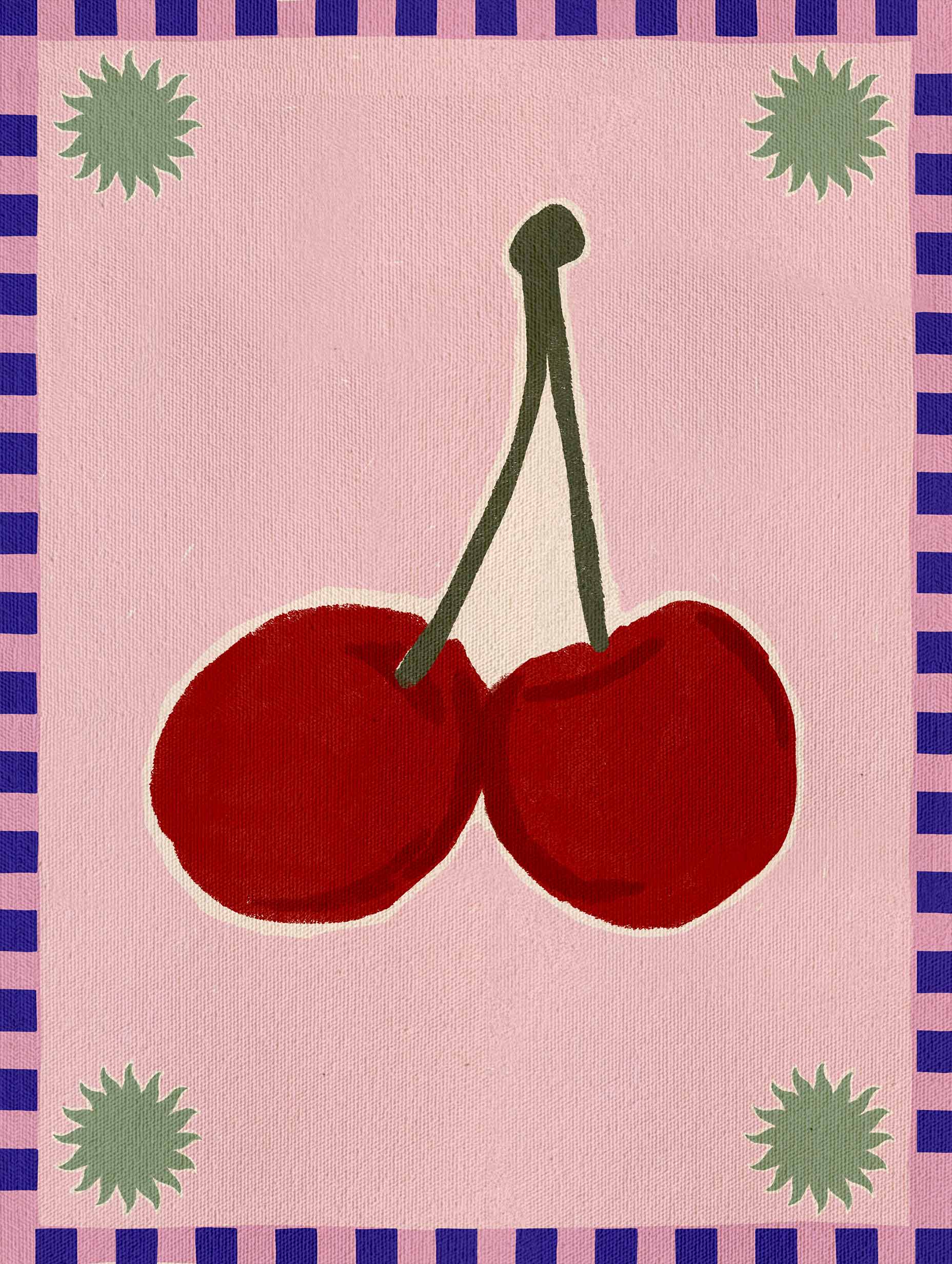 Shatha Al Dafai - Lush Duo 1 - Pink Poster
