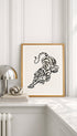 Minimalist Tiger Japanese Art Print Mockup