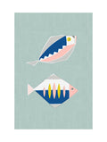Alexendra Weise - Playful Geometric Fish Poster