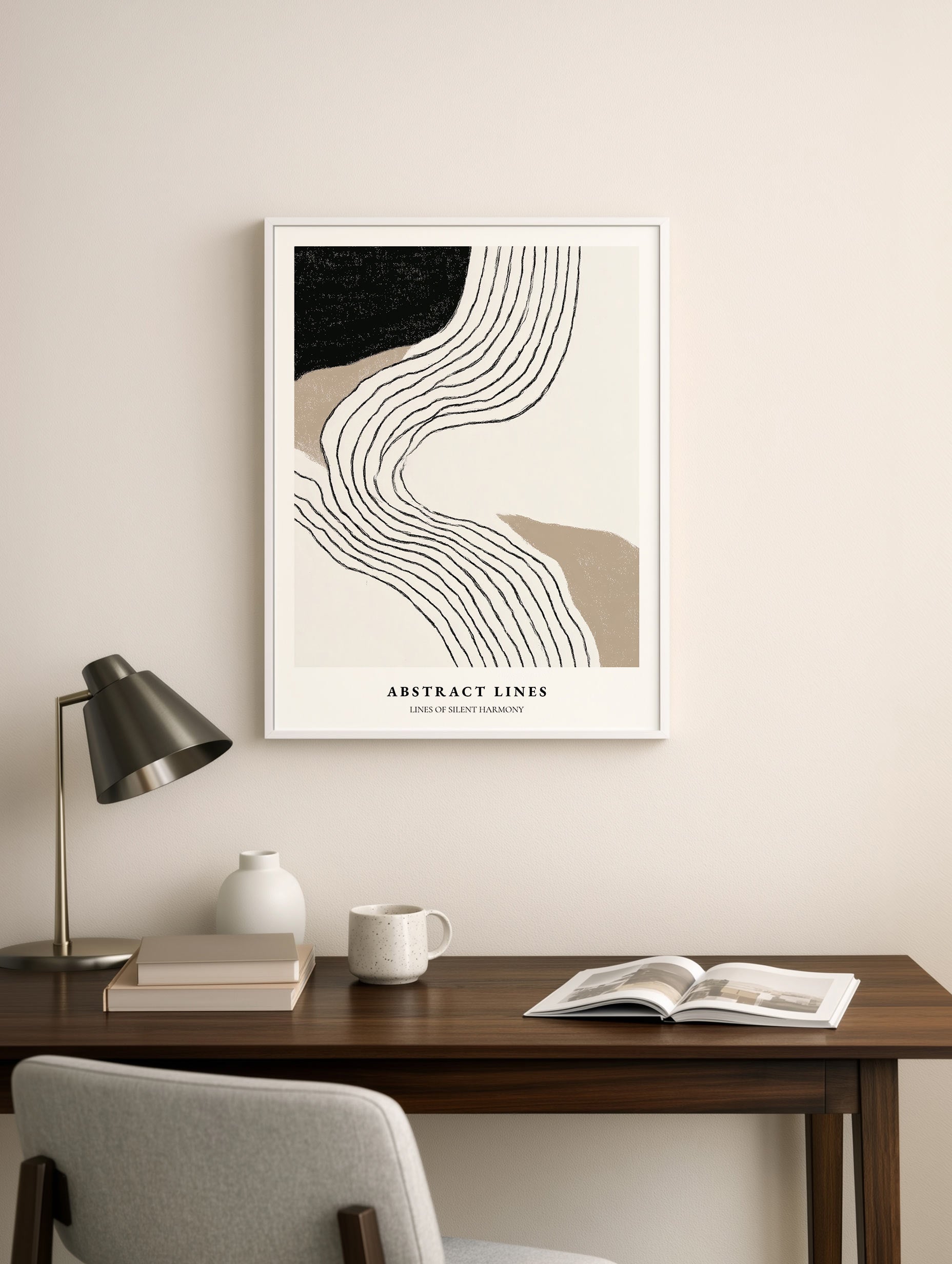 Abstrakt strekplakat