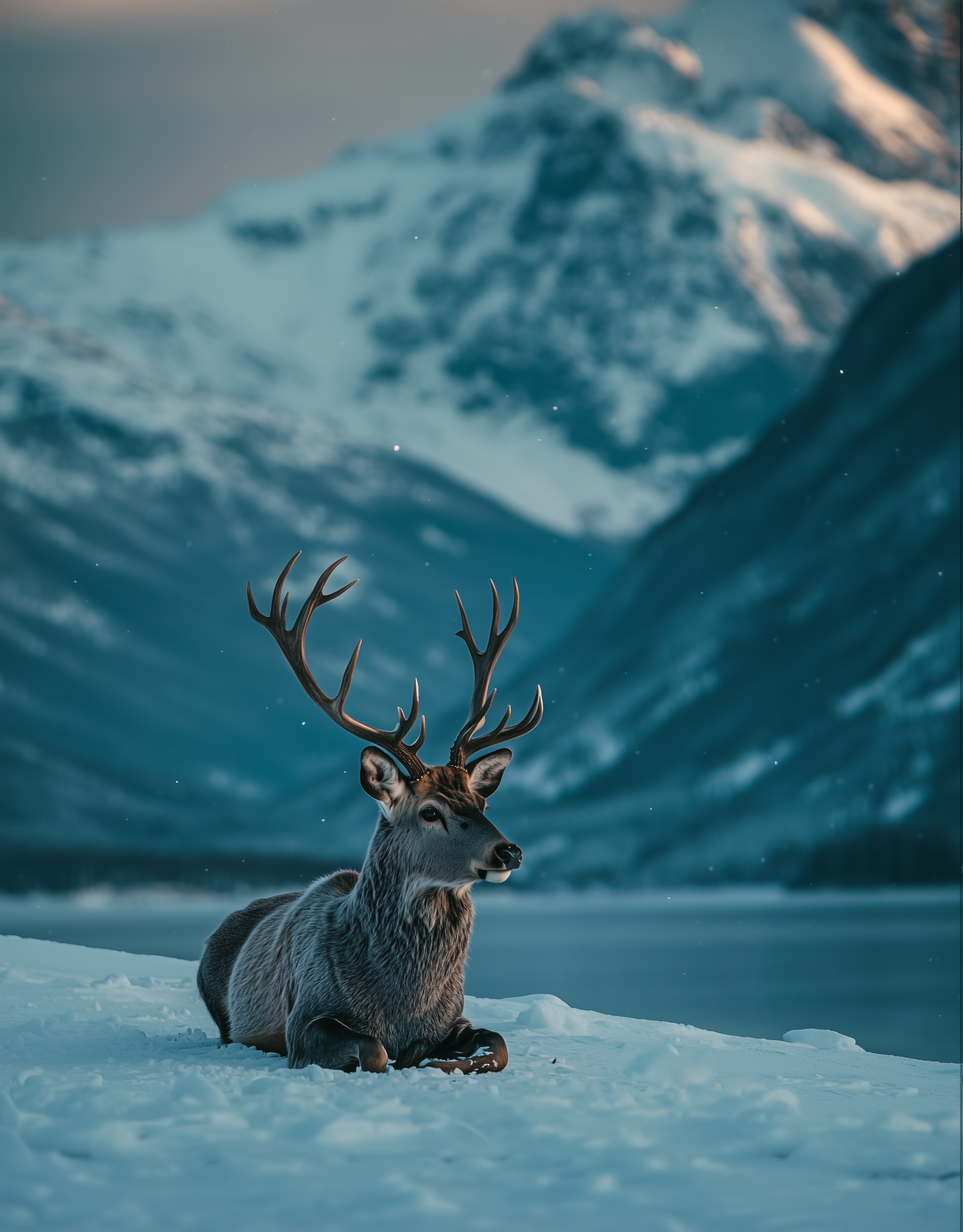 Reindeer Animal Photography Poster