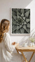 Haworthiopsis Limifolia Flower Poster Mockup