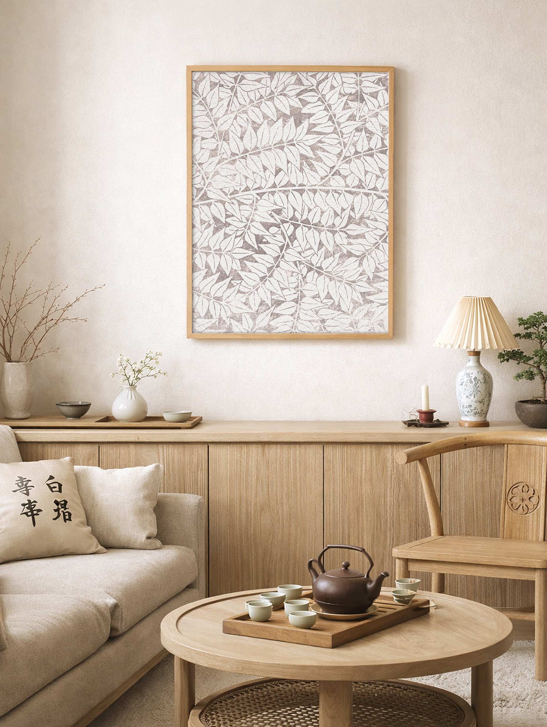 Leaf Pattern William Morris Art Print No 2 Mockup