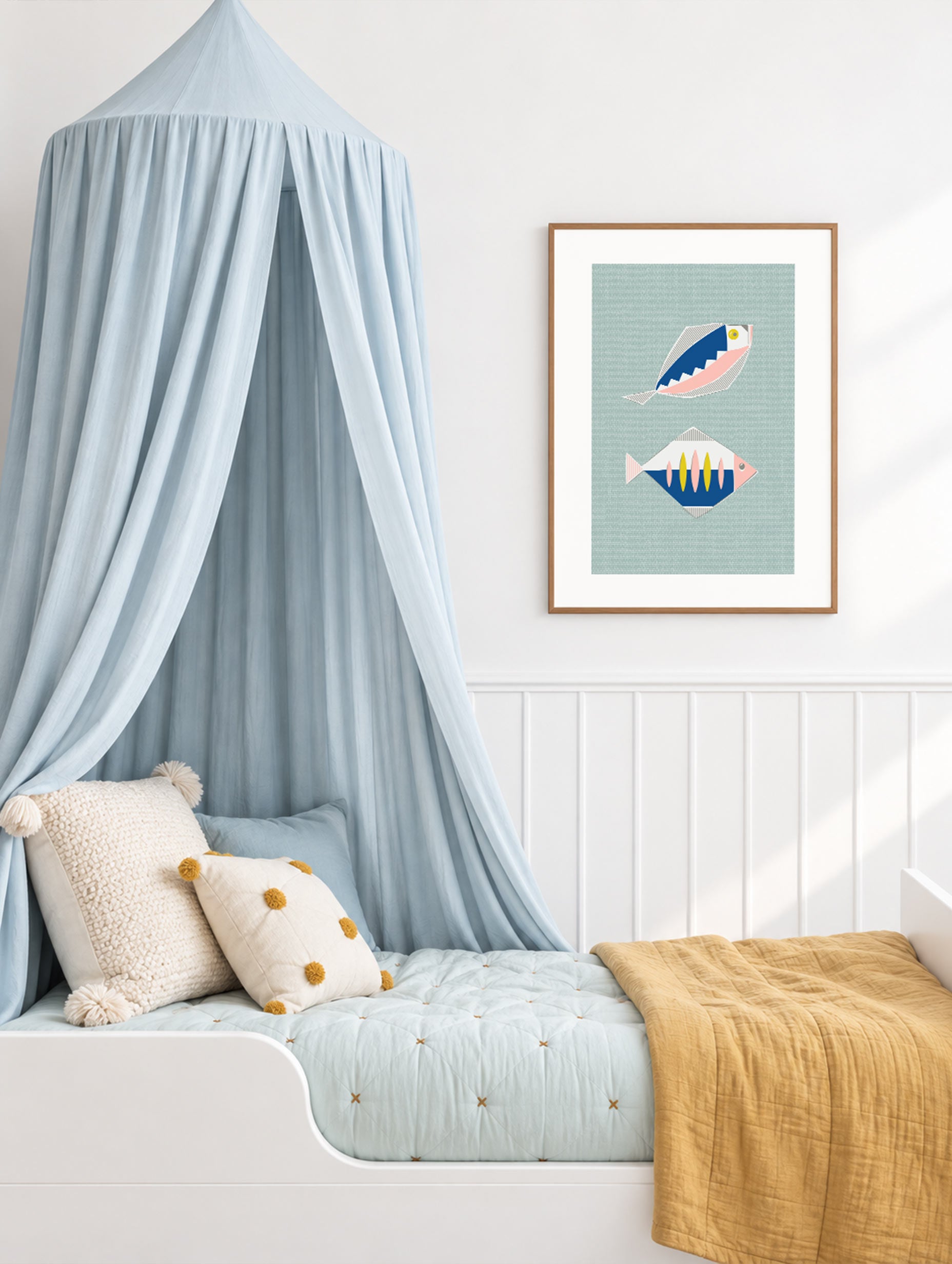 Alexendra Weise - Playful Geometric Fish Poster