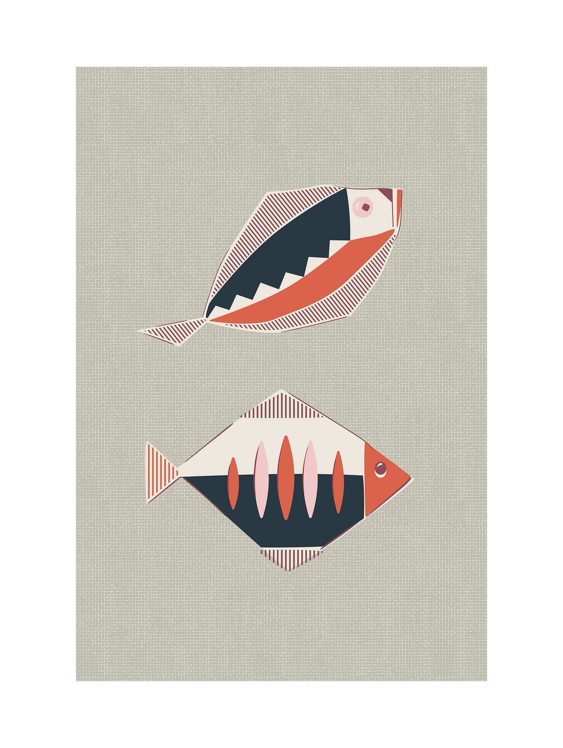 Alexendra Weise - Midcentury Modern Fish Poster