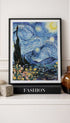 The Starry Night Van Gogh Art Print No 3 Mockup
