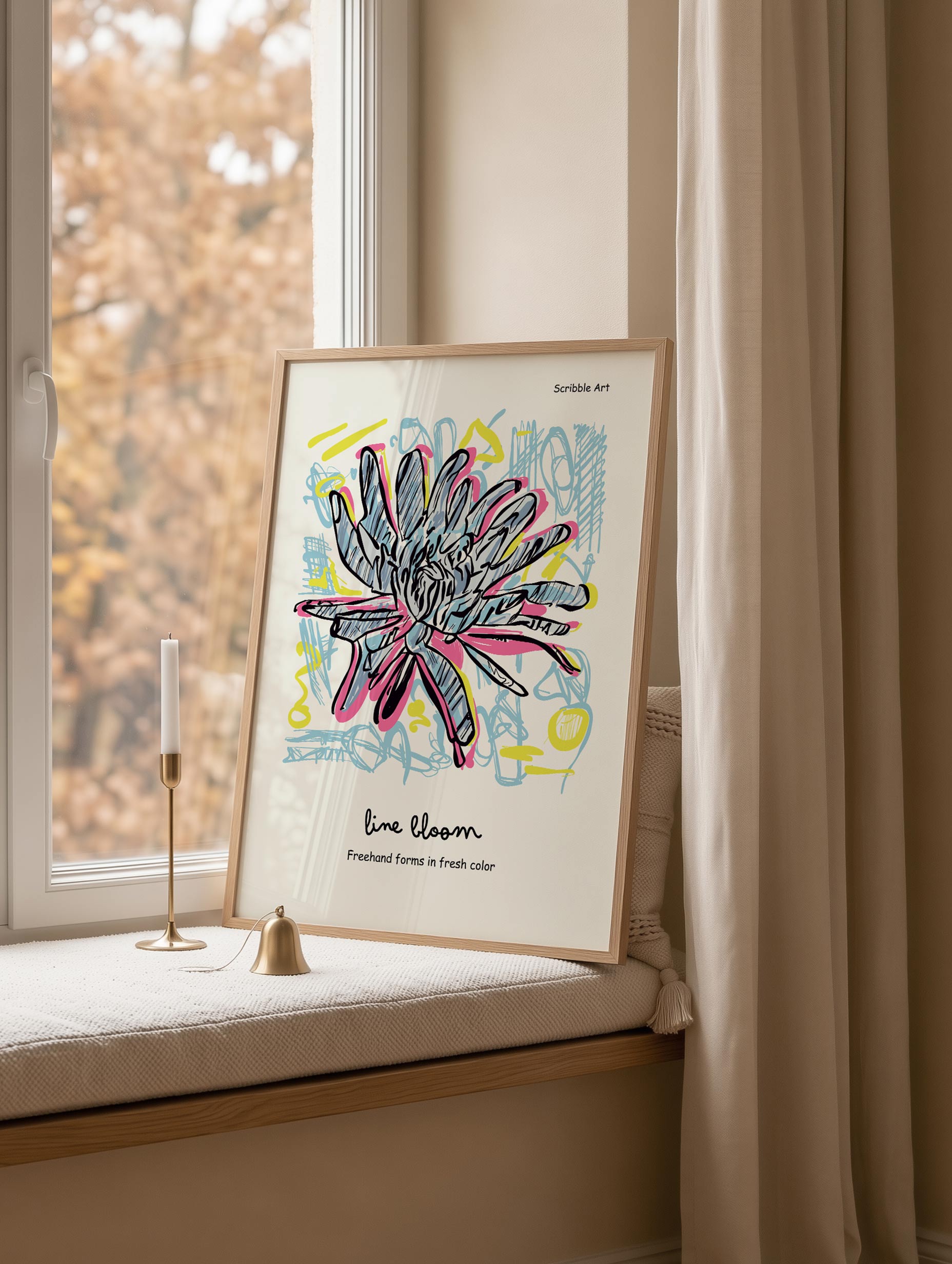 Santorini-plakat Arkitekturplakat