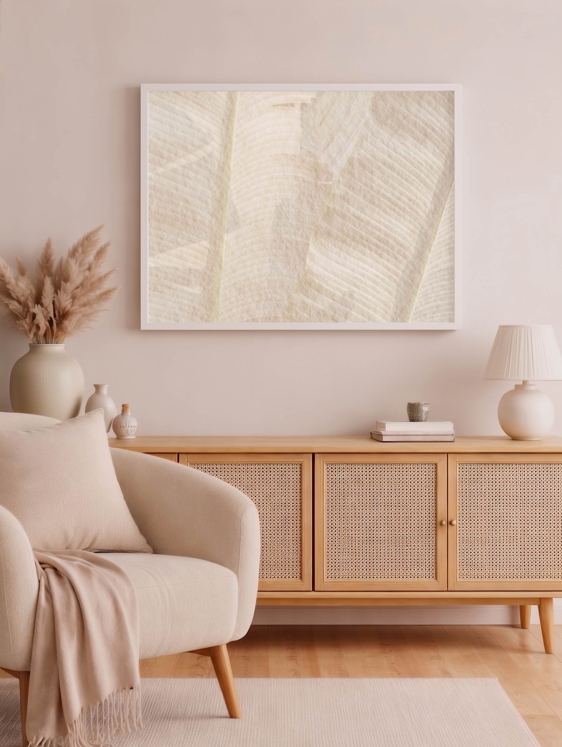 Banana Leaf Pattern Poster
