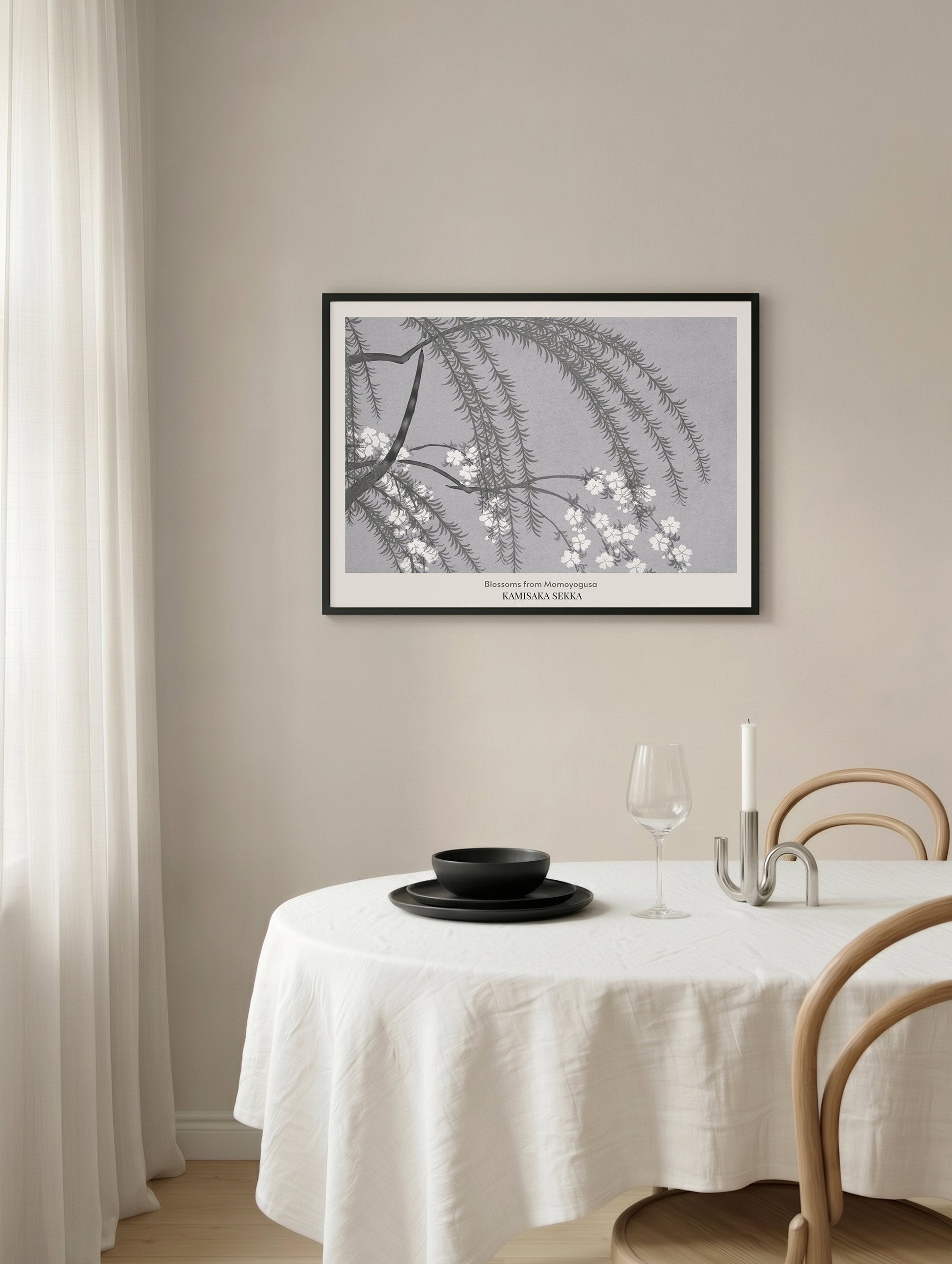 Blossoms from Momoyogusa Kamisaka Sekka Art Print No 2 Mockup