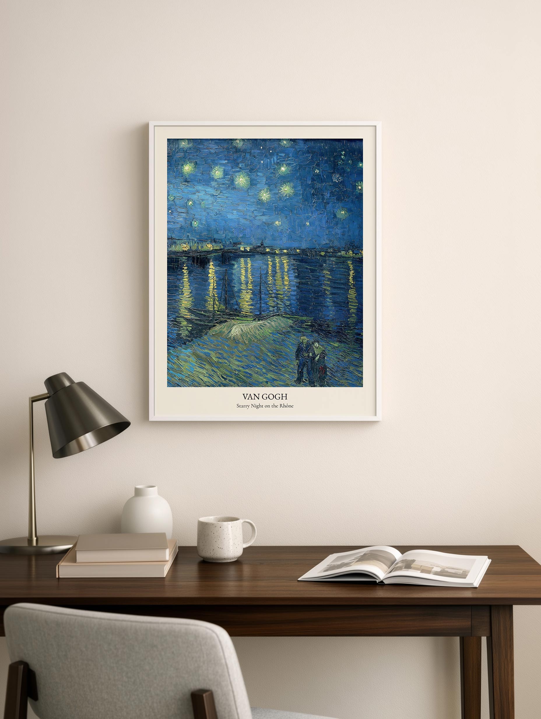 Starry Night on the Rhône No. 2 - Van Gogh Mockup