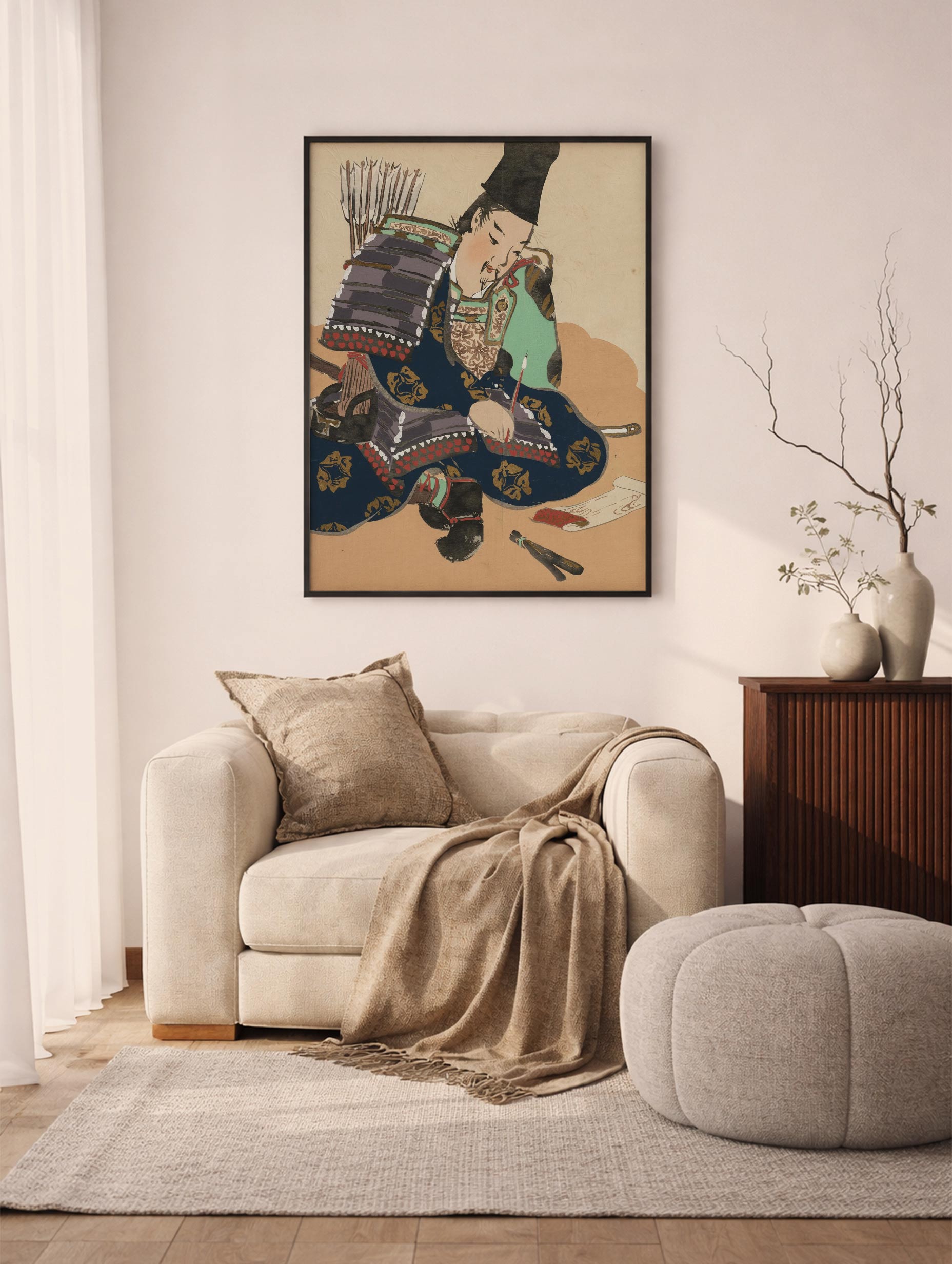 Taira no Tadanori – Kamisaka Sekka Art Print Mockup