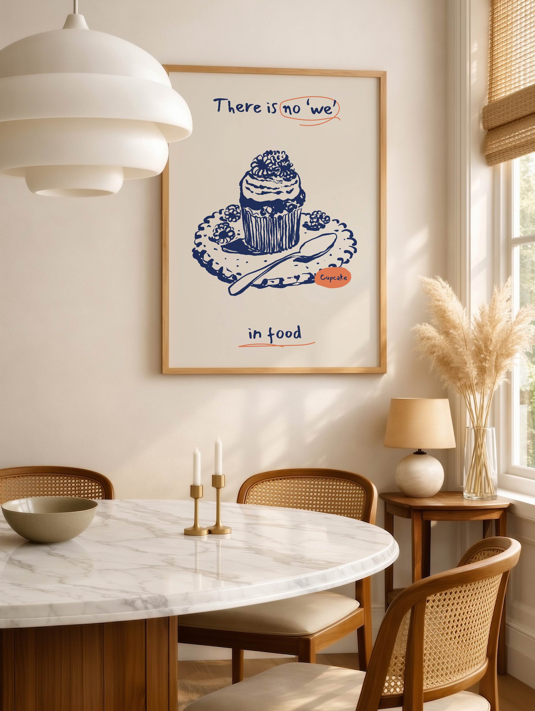 No Sharing Cupcake Poster