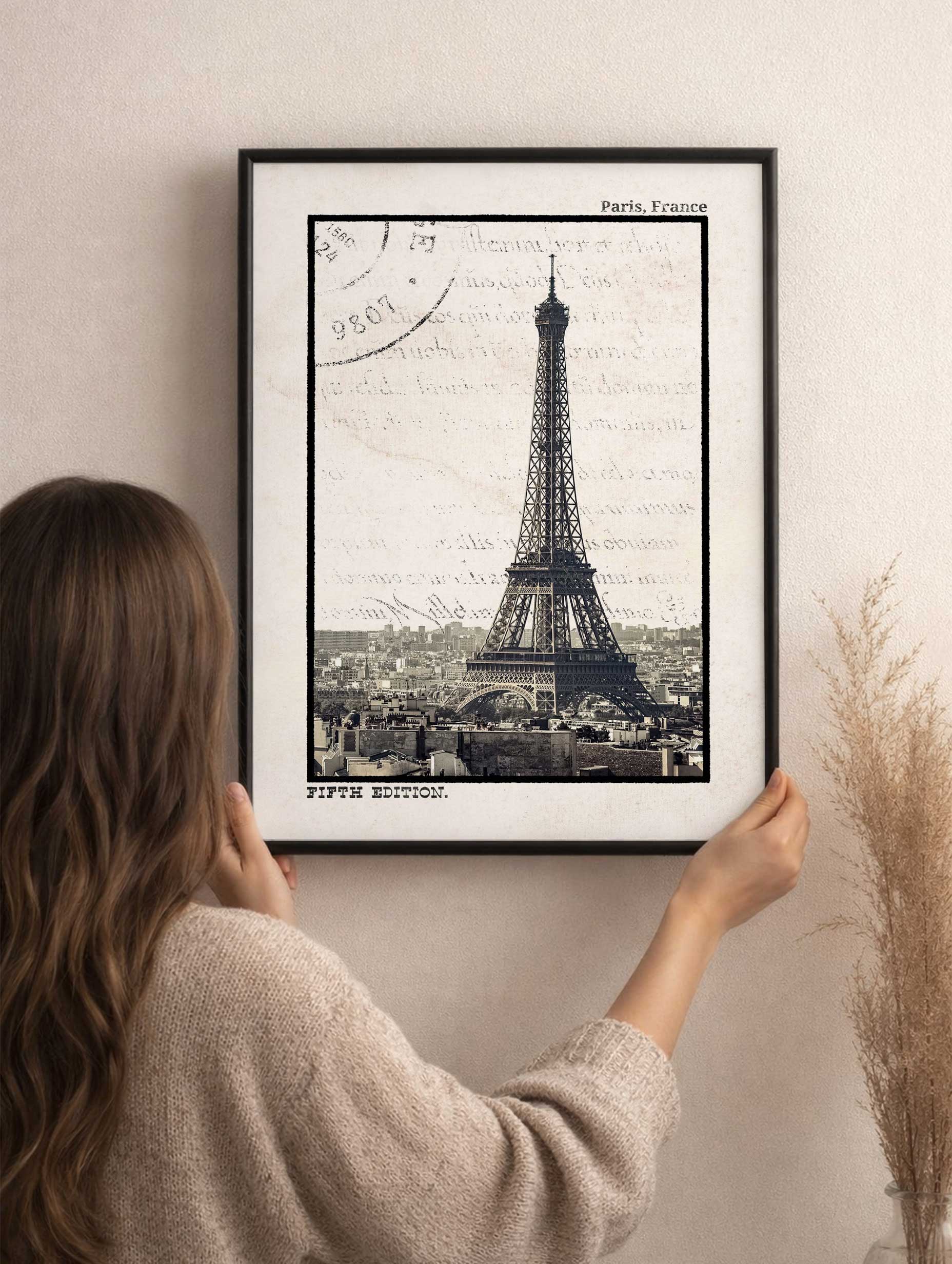Paris, femte utgave Eiffeltårnet plakat