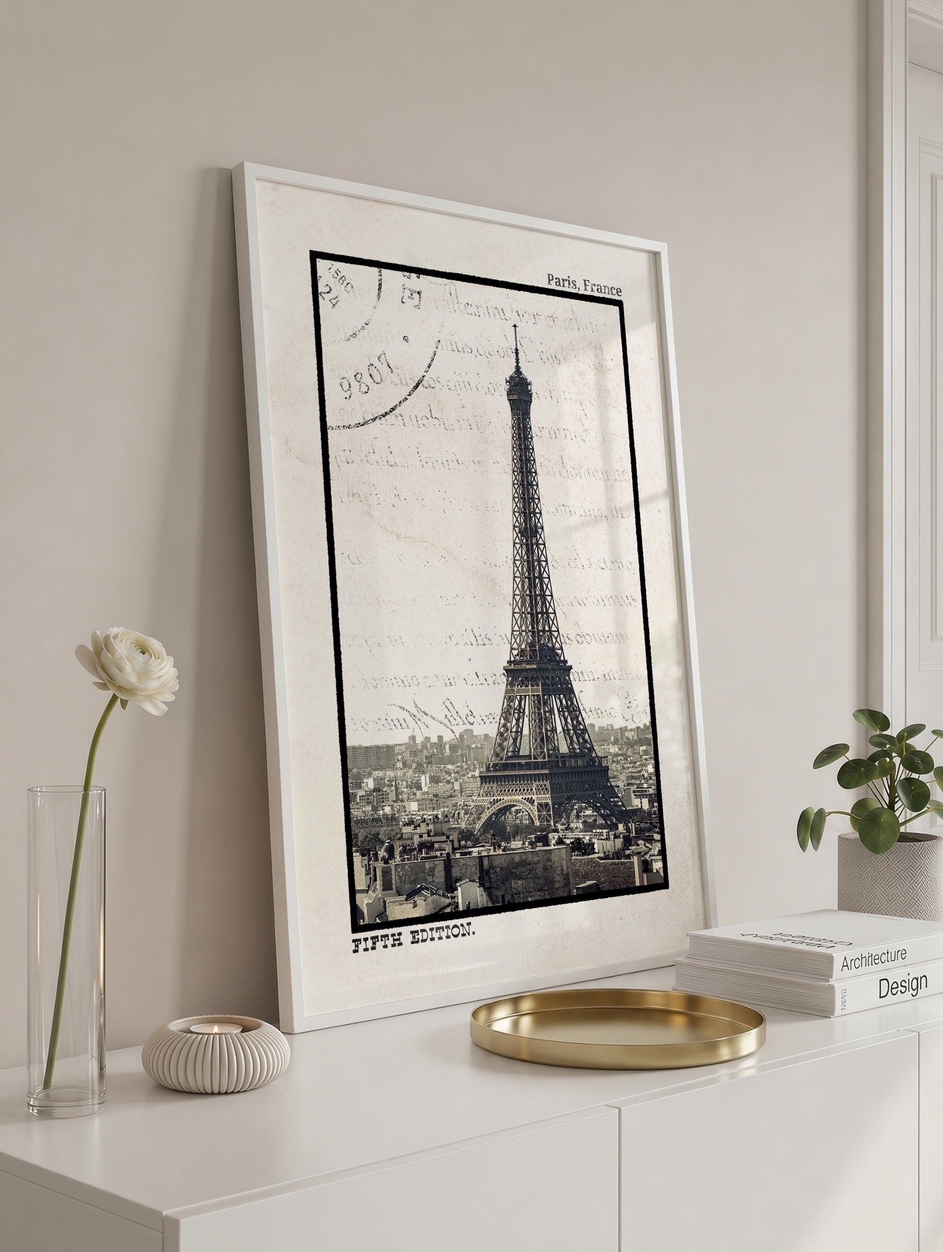 Paris, femte utgave Eiffeltårnet plakat