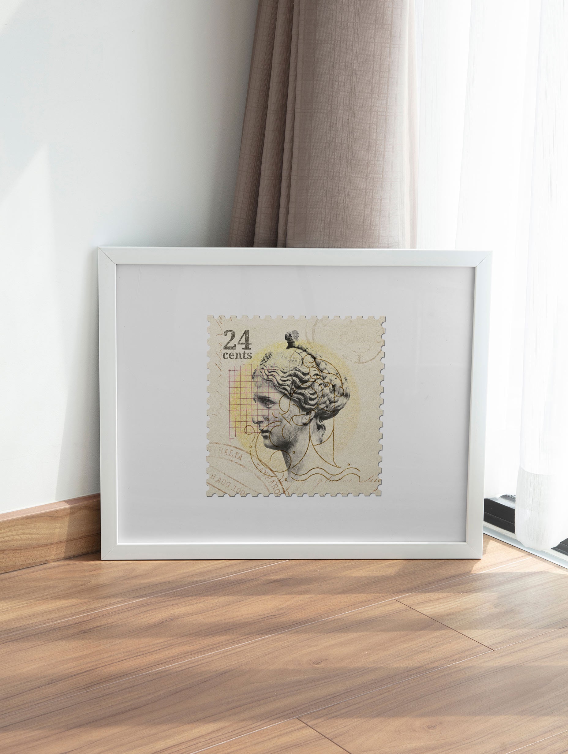 Halo Angel Frimerke Plakat
