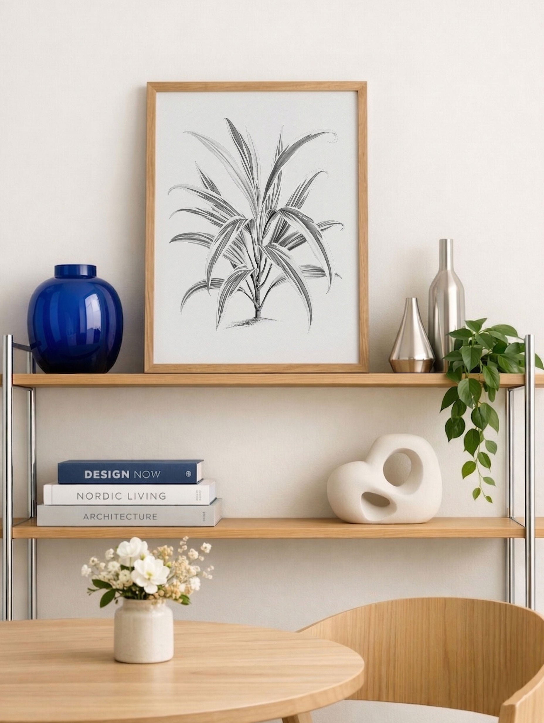 Dracaena Aurantiaca Tree Art Print Mockup