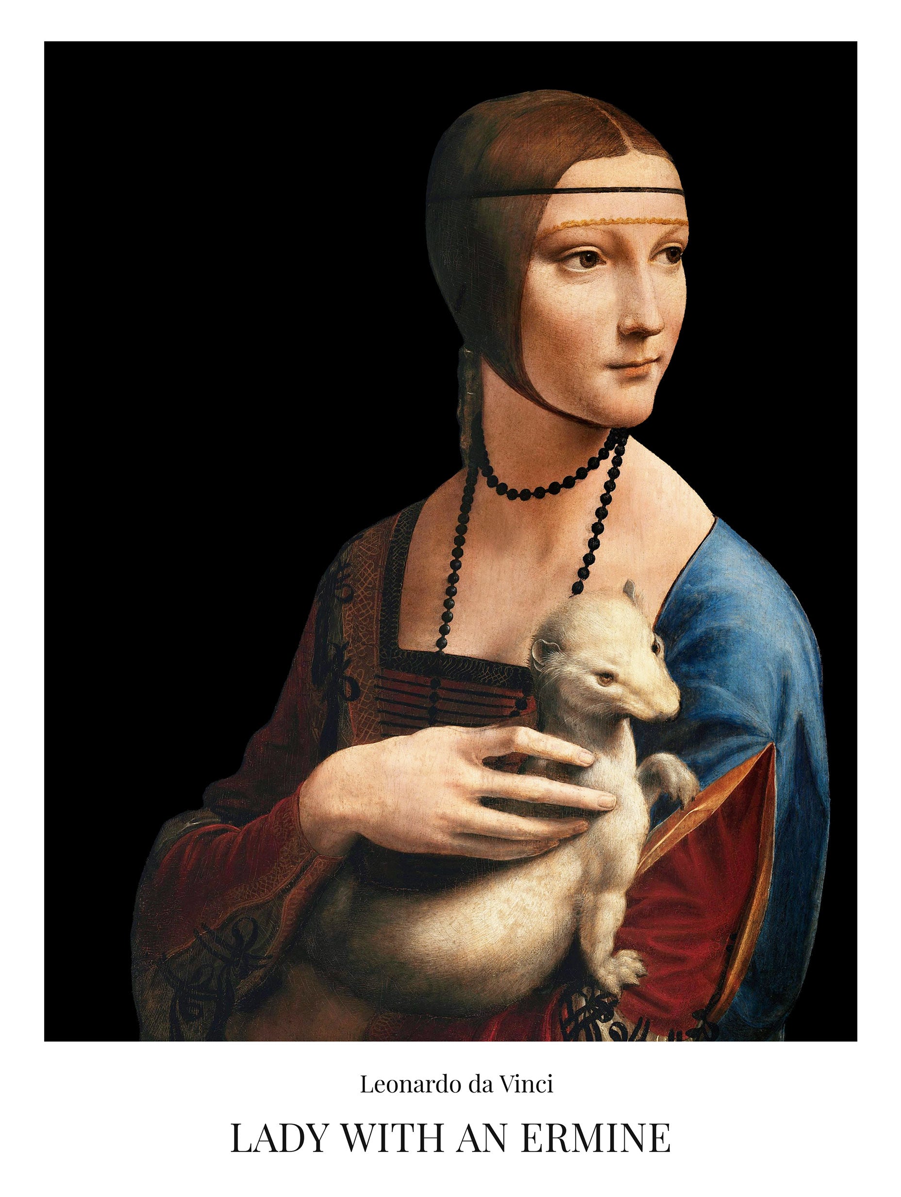 Lady with an Ermine Leonardo Da Vinci Art Print