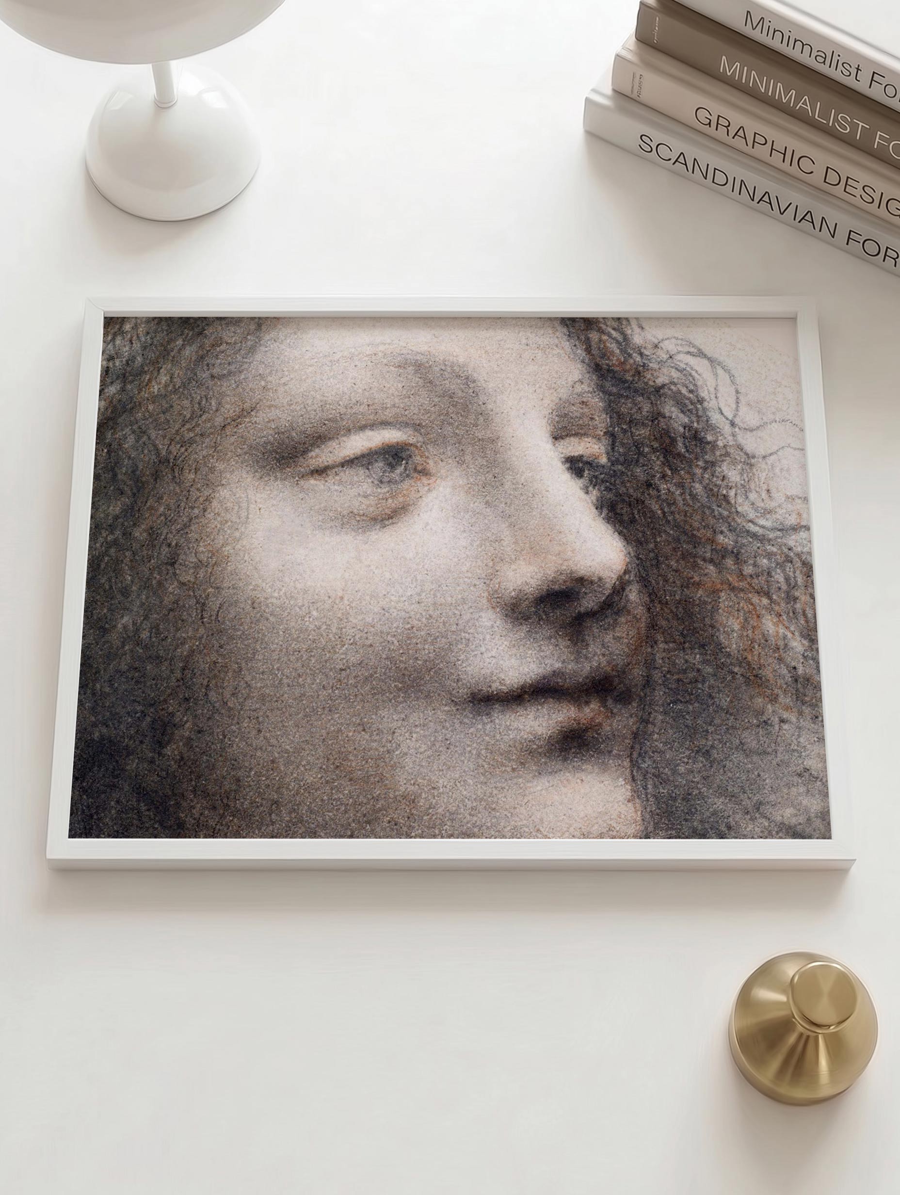 Jomfruens hode - Leonardo Da Vinci