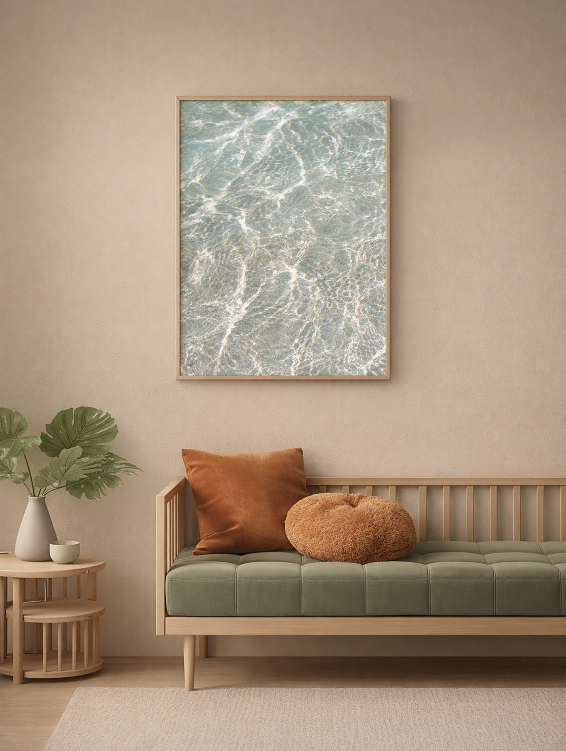 Krystallklart vann tekstur plakat