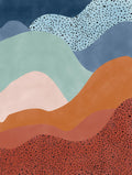 Elena Ristova - Abstract Layers with Speckled Texture Poster