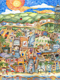 Santorini-plakat Arkitekturplakat