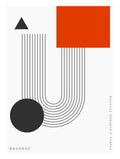 Santorini-plakat Arkitekturplakat