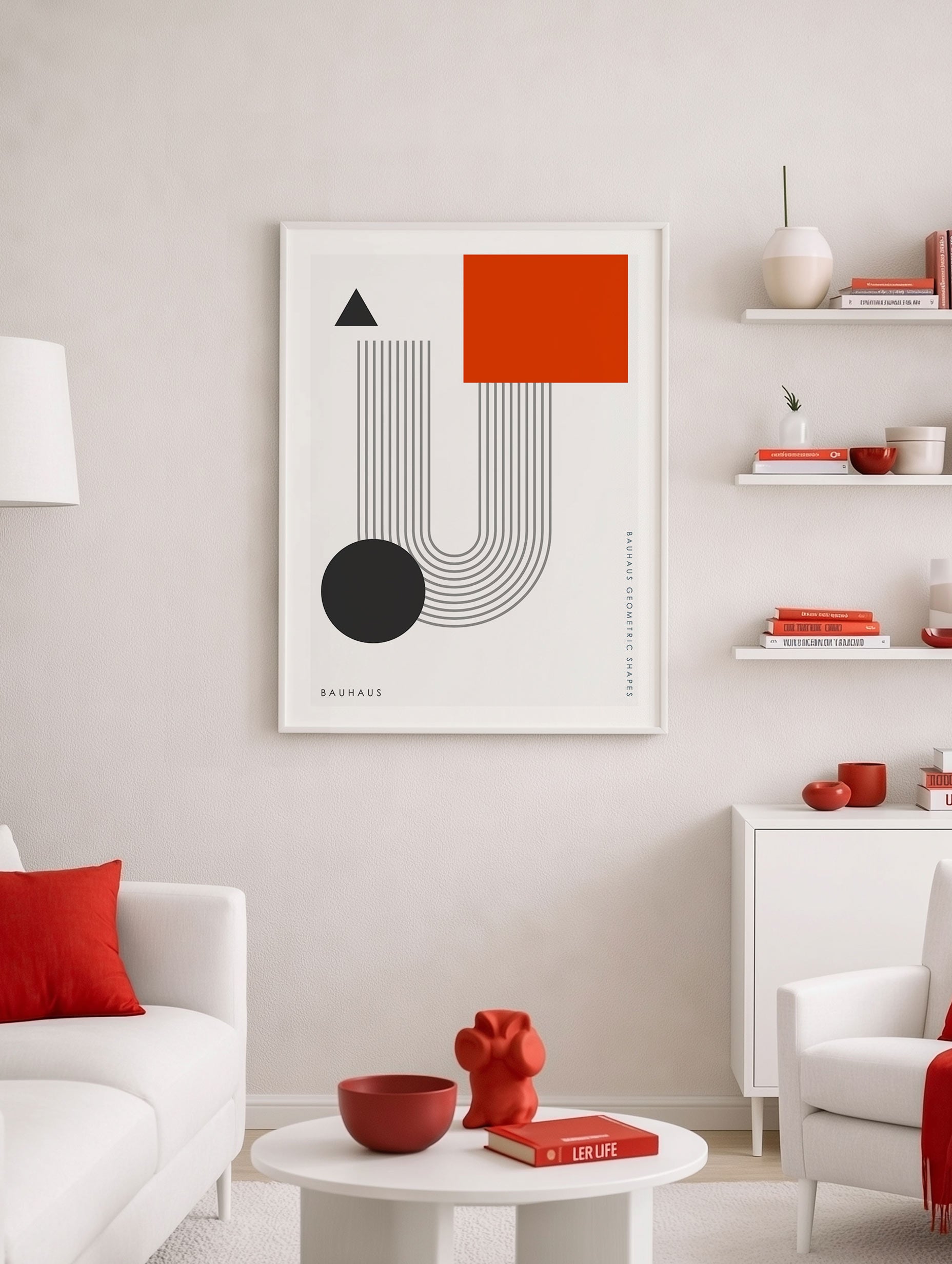Santorini-plakat Arkitekturplakat