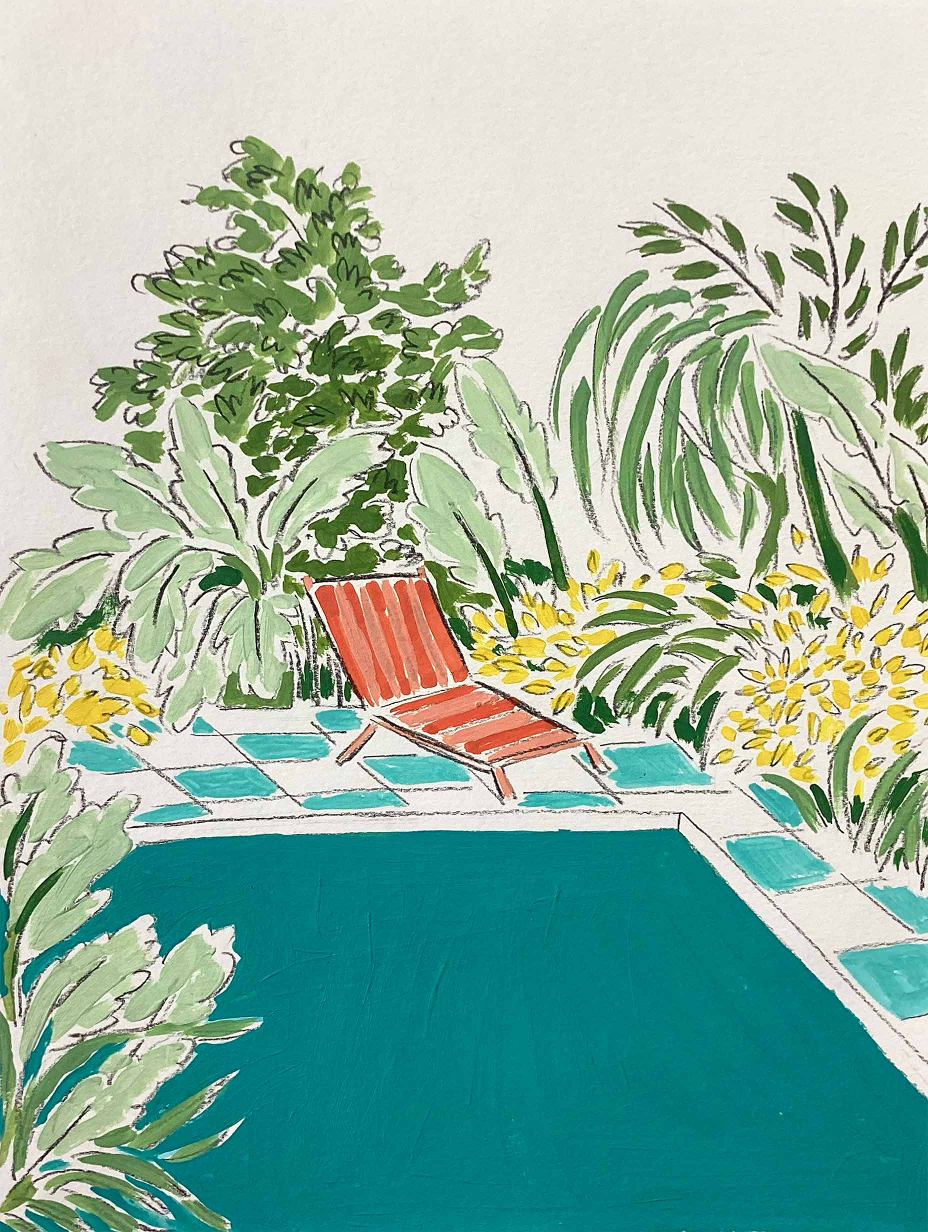 Rushati Chowdhury - By The Pool Poster