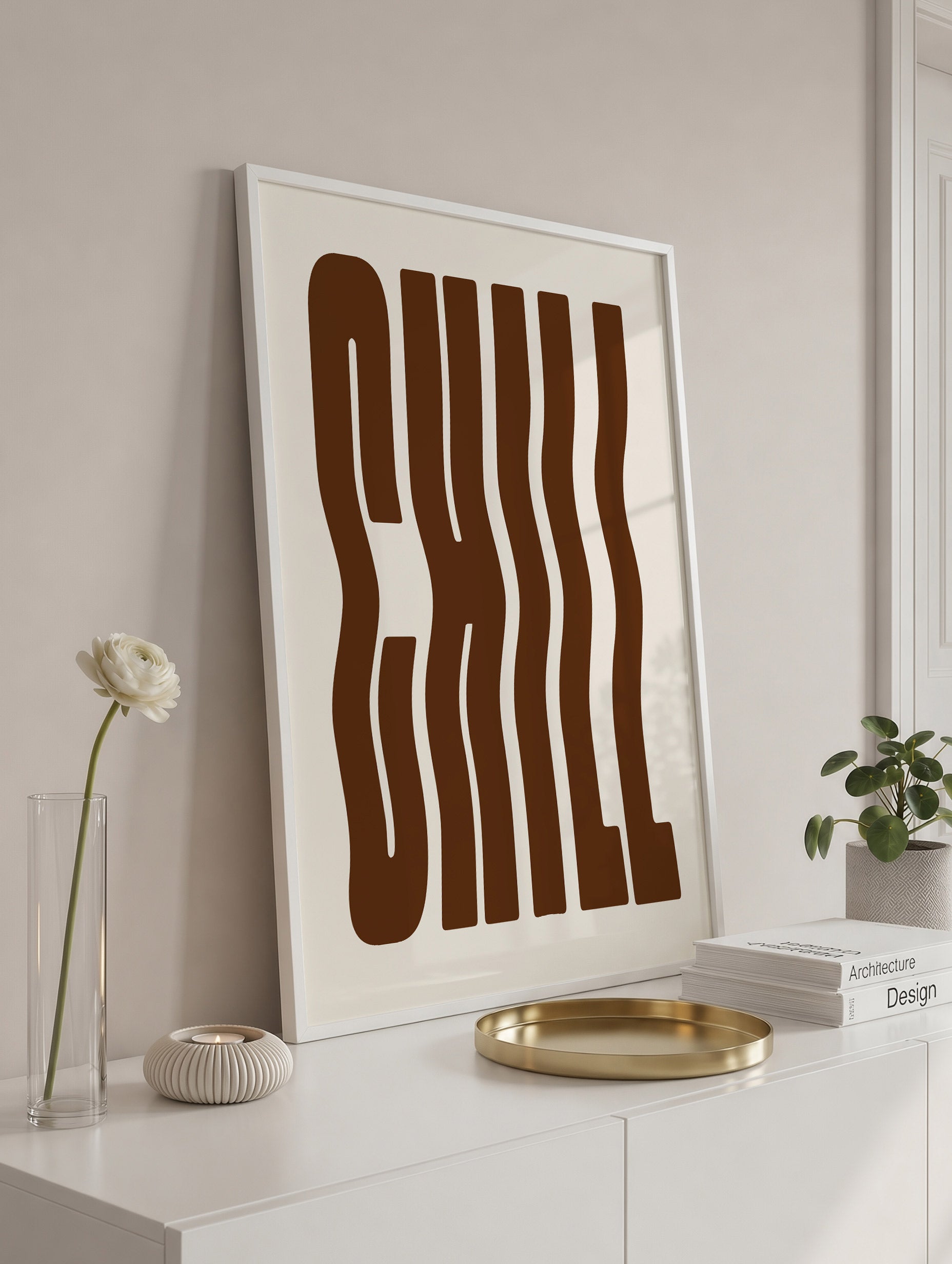 Santorini-plakat Arkitekturplakat