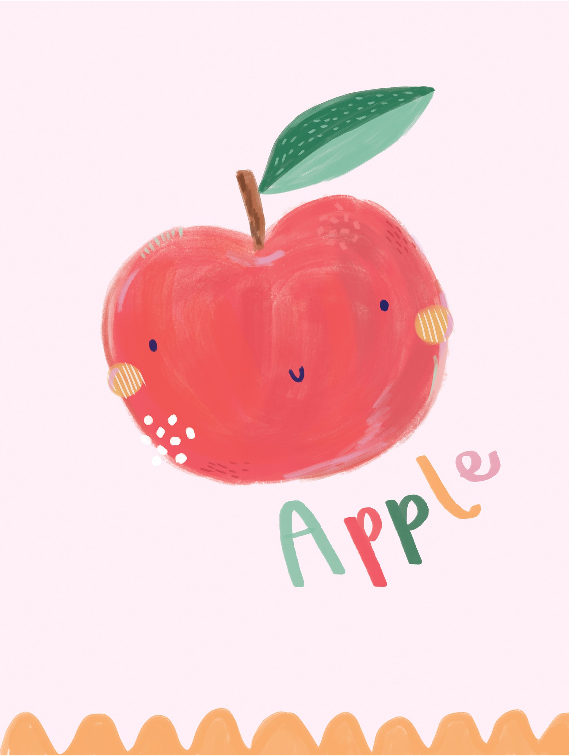 Laura Pantony - Cute Apple Poster