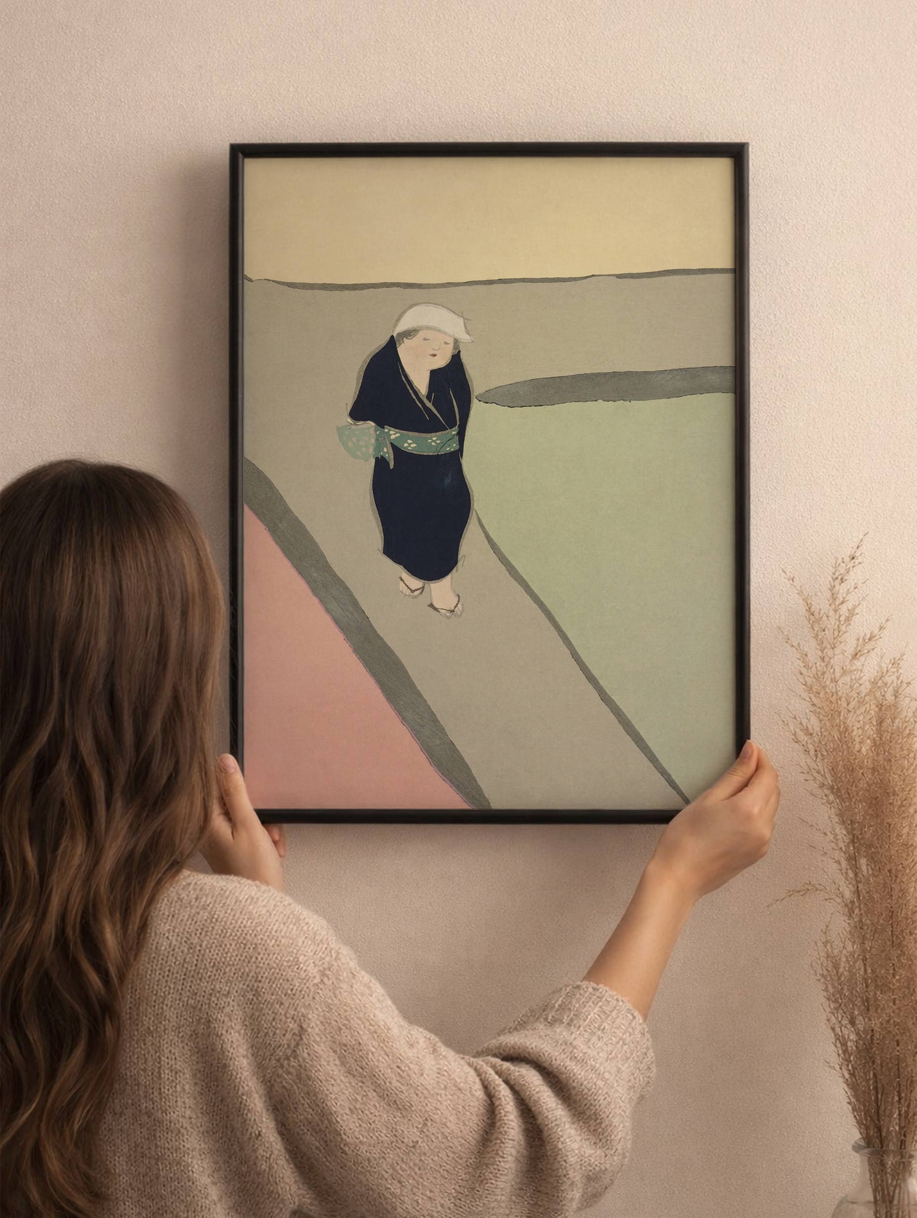 Path through the Fields – Kamisaka Sekka Art Print Mockup 