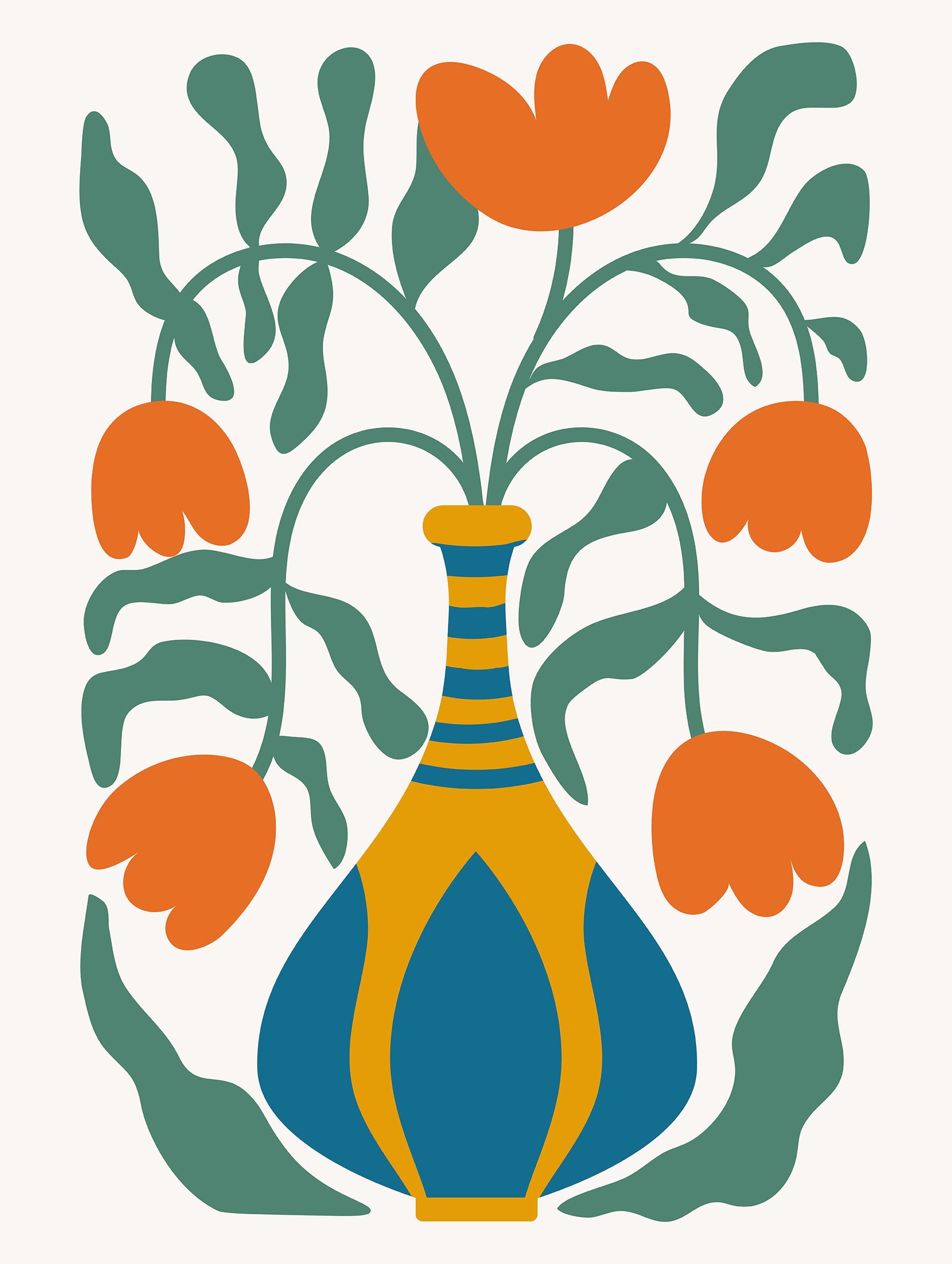 Santorini-plakat Arkitekturplakat