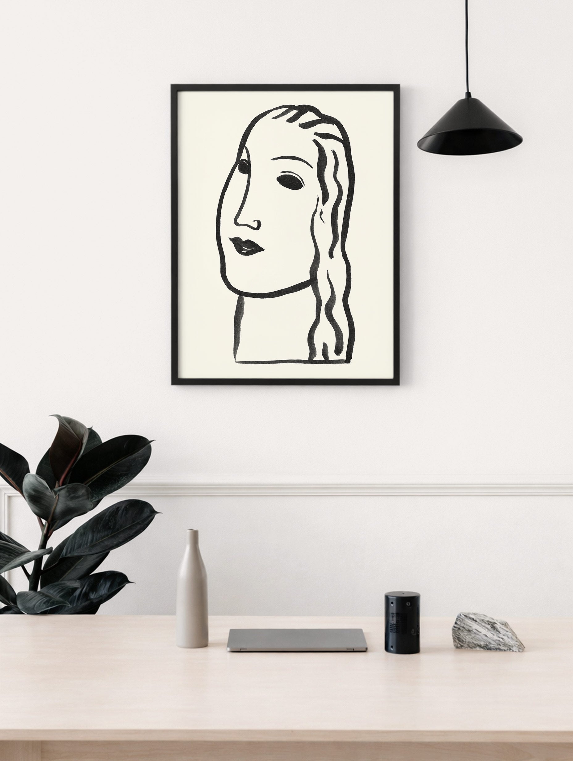 Woman's Head Leo Gestel Art Print