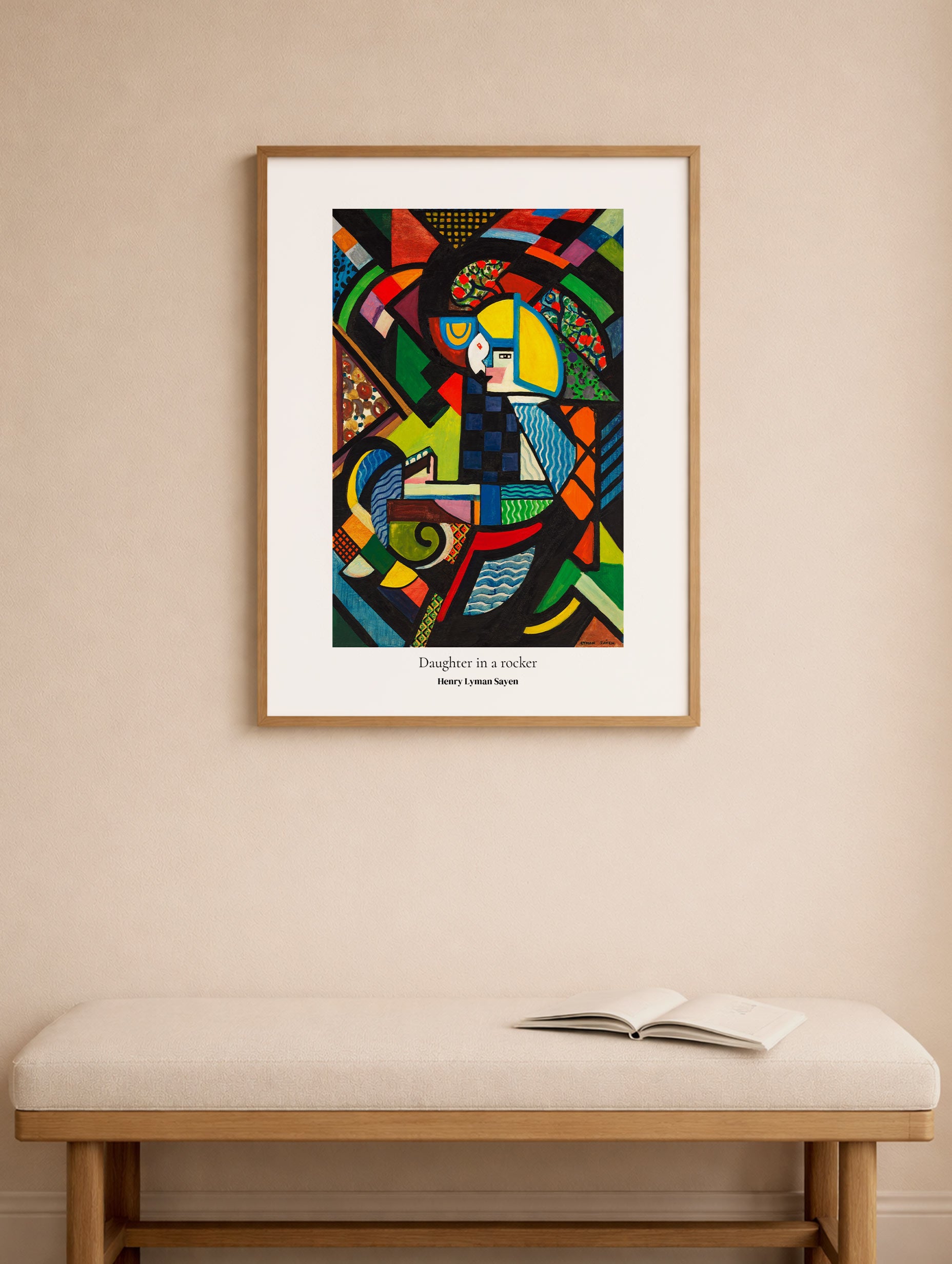 Daughter in a Rocker Henry Lyman Sayen Art Print Mockup
