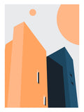 Sunlit Facade Poster