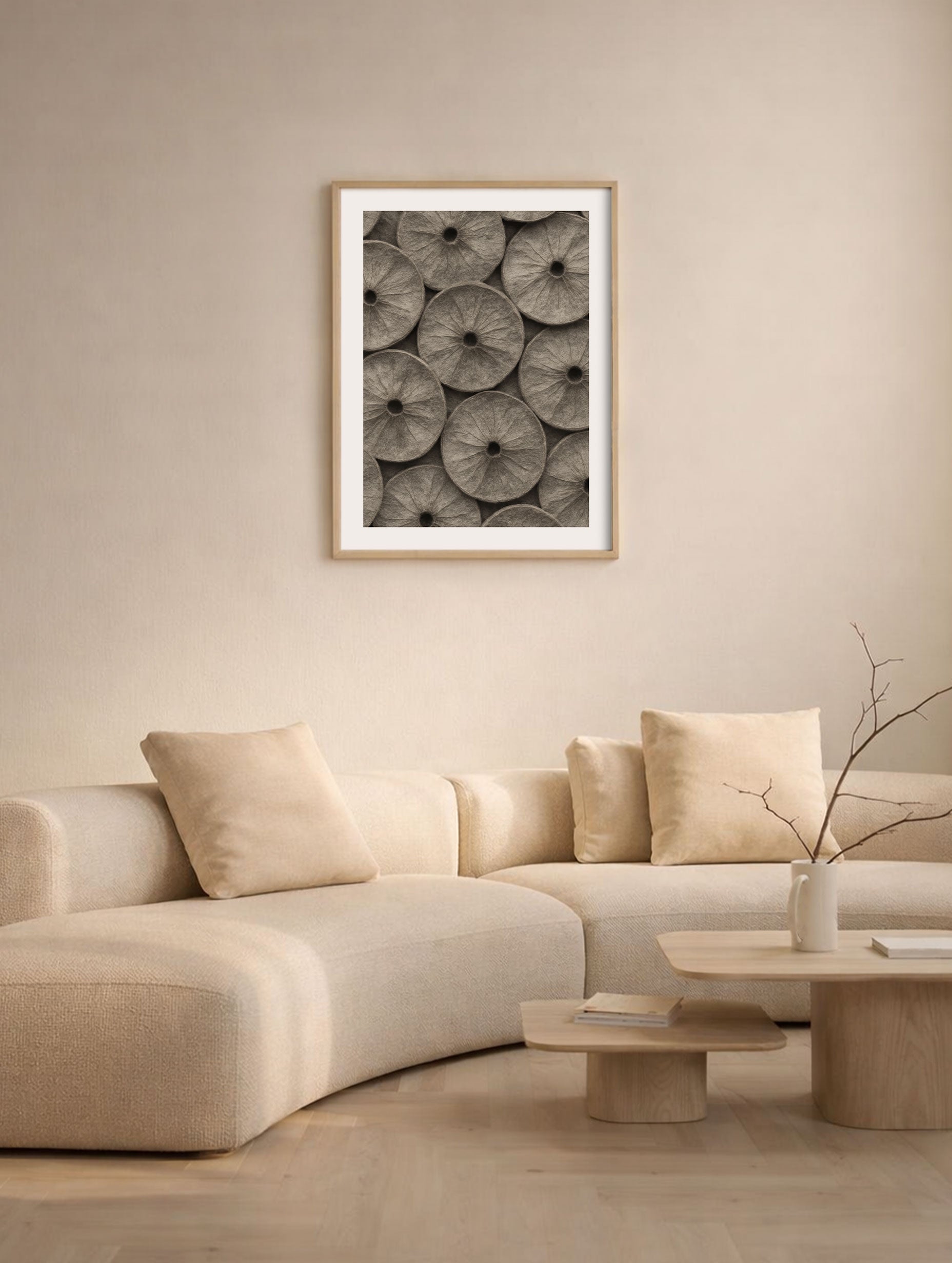 Circular Pattern Abstract Poster Mockup