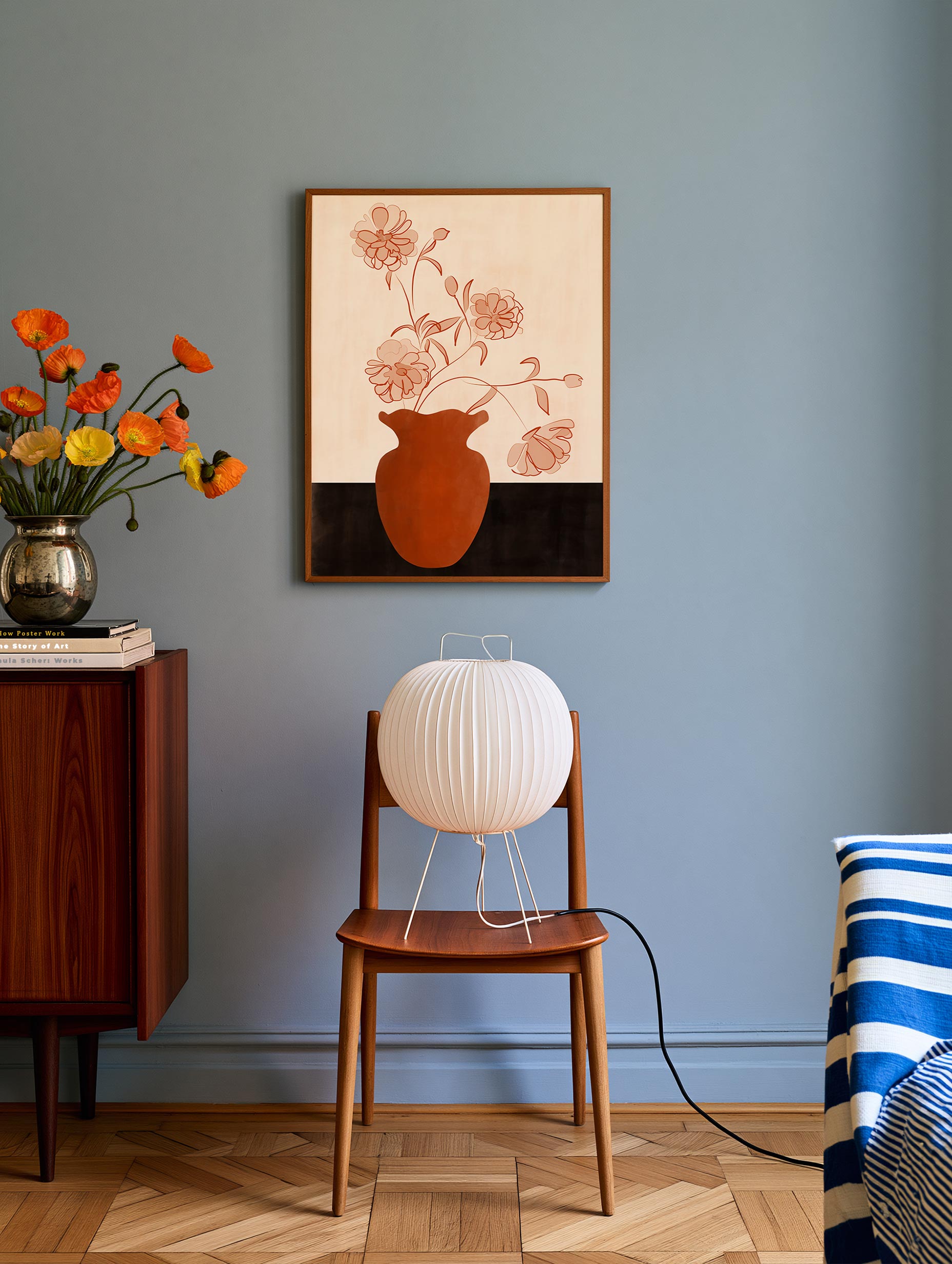 Elena Ristova - Minimalist Floral Vase Poster