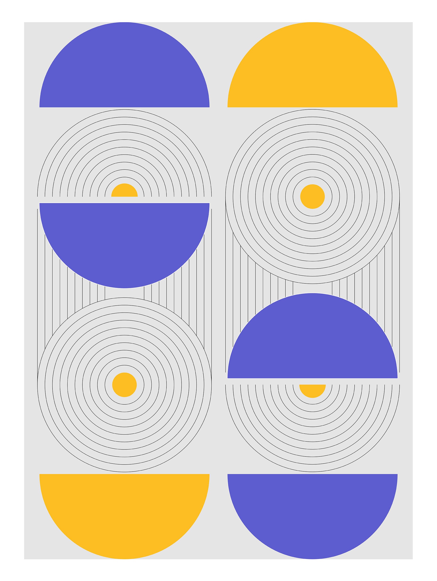 Prismatisk Bauhaus-affisch