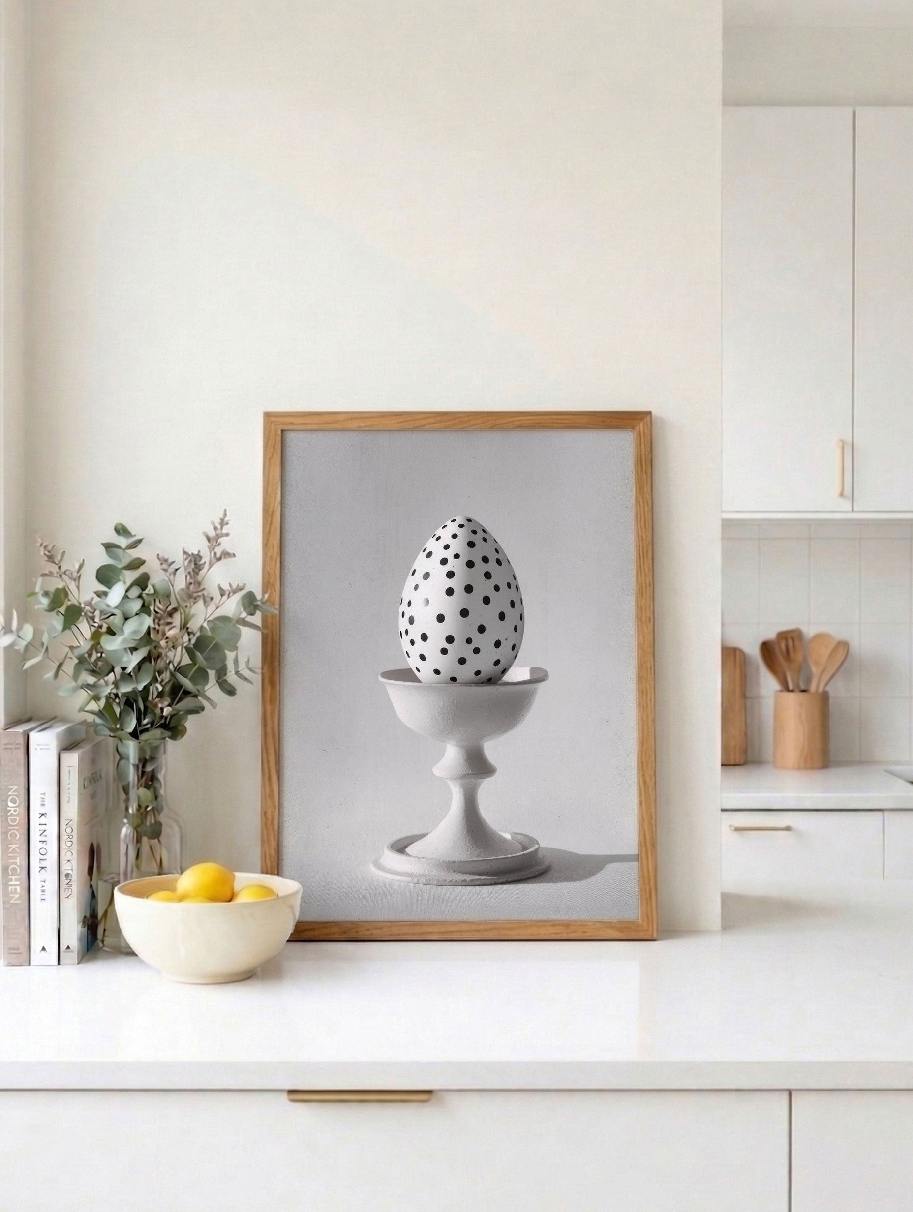 Polka-Dotted Egg Poster