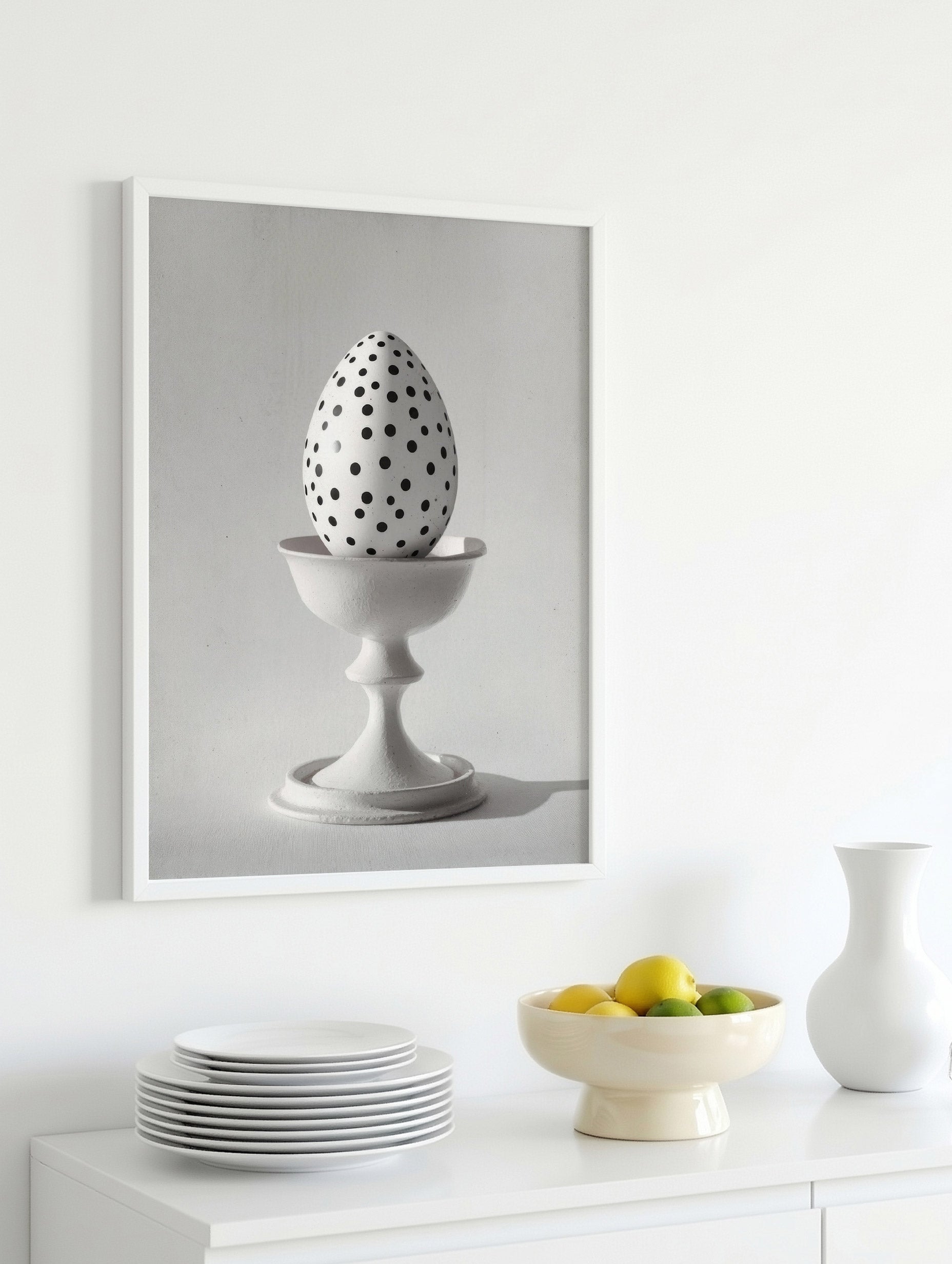 Polka-Dotted Egg Poster
