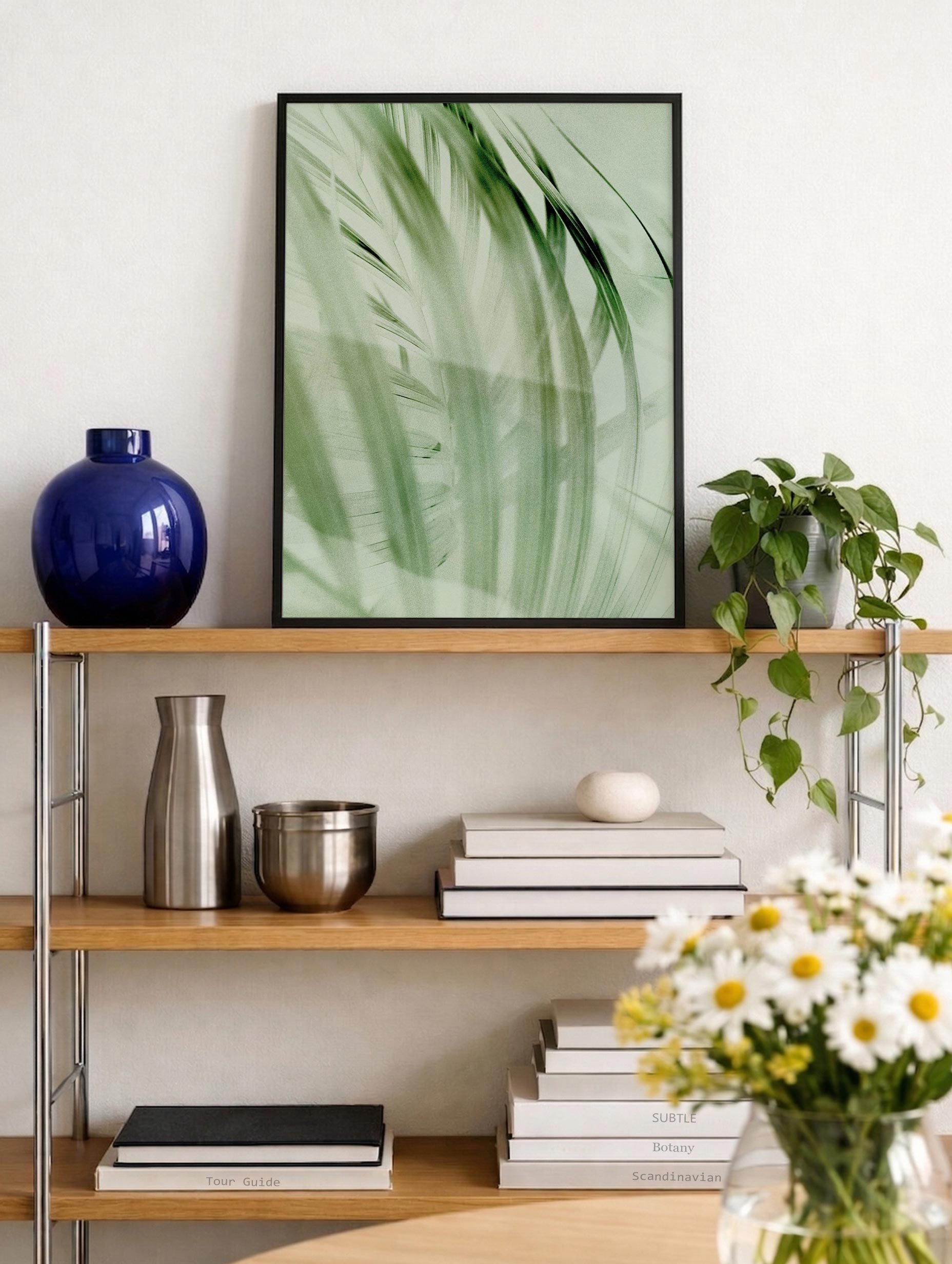 Plakat med palmeblader