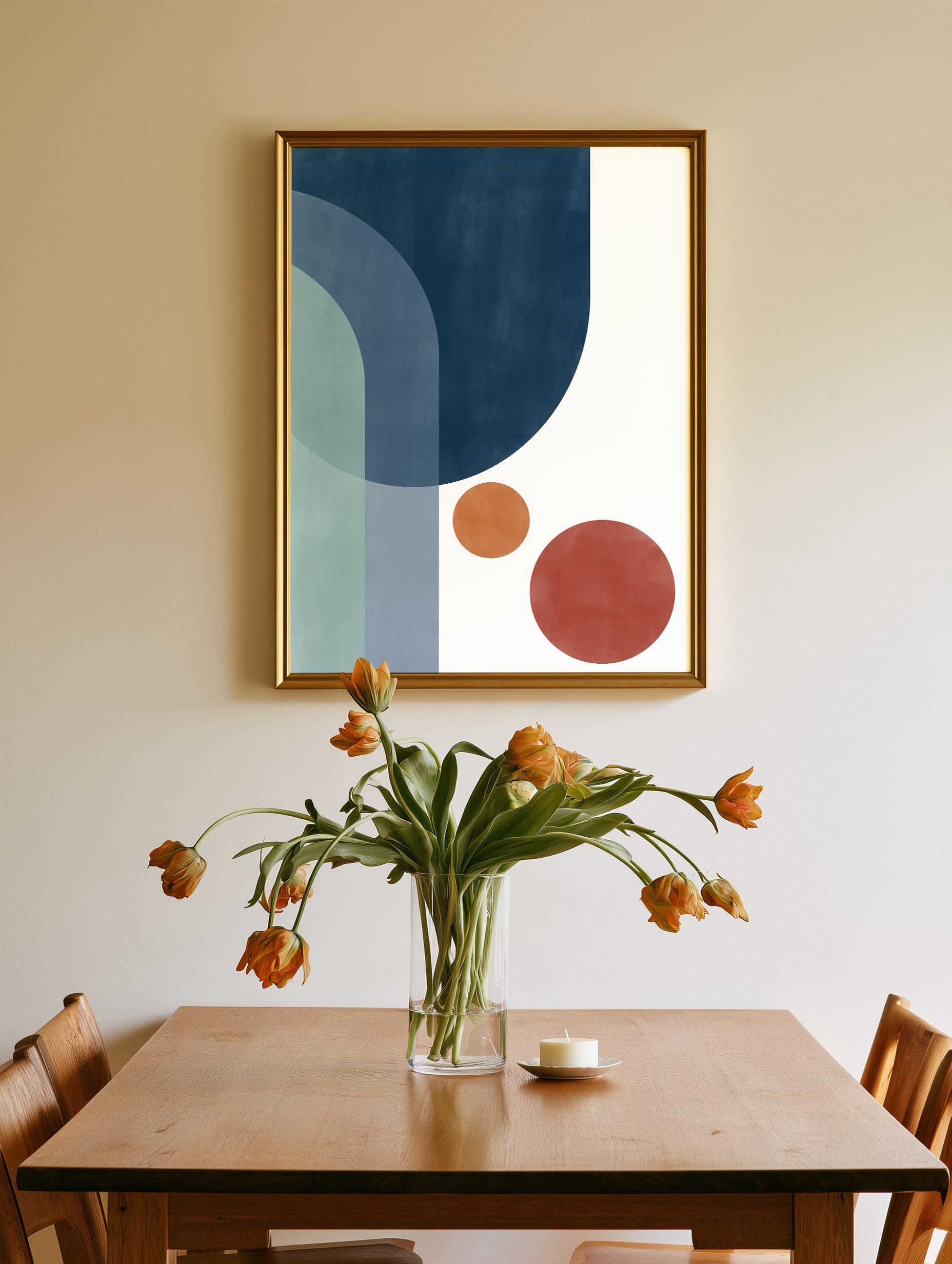 Elena Ristova - Overlapping Circles And Arches Poster