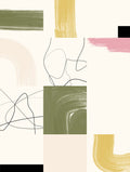 Elena Ristova - Geometric Shapes & Lines Artwork Poster No.1