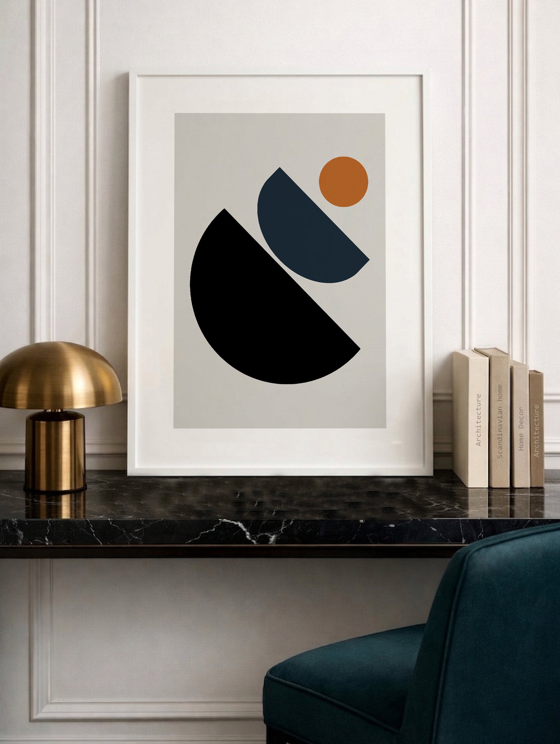 Santorini-plakat Arkitekturplakat