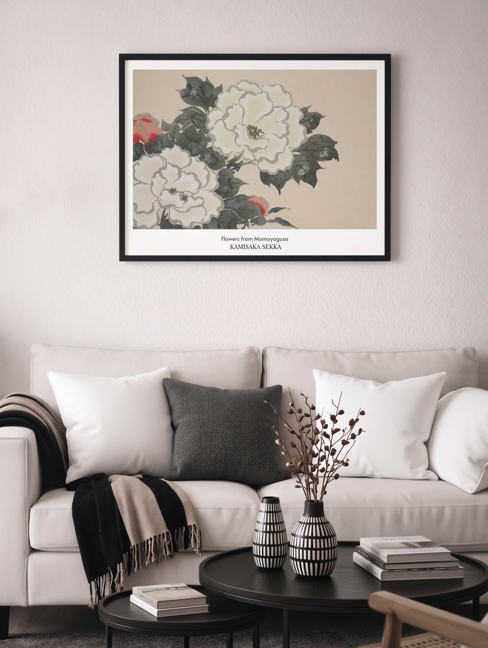 Blomster fra Momoyogusa - Kamisaka Sekka Plakat nr. 1