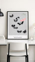 Japanese Butterfly Kamisaka Sekka Art Print Mockup